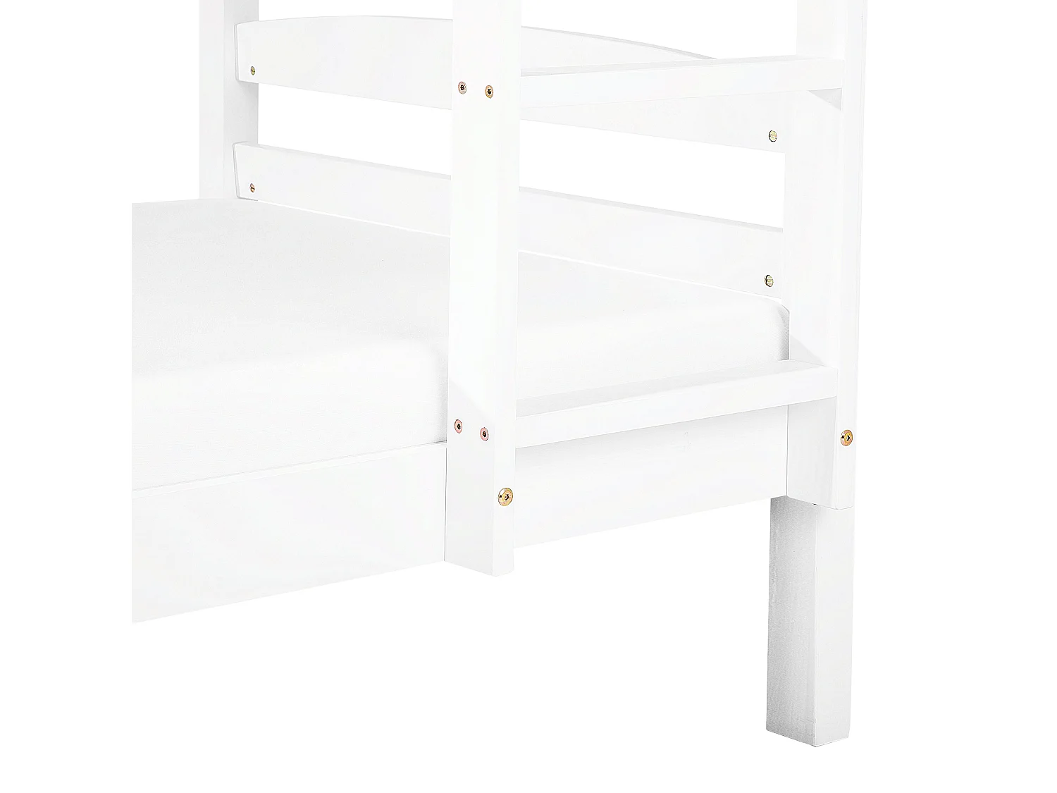 Hochbett Kiefernholz REGAT 90 x 200 cm Weiss