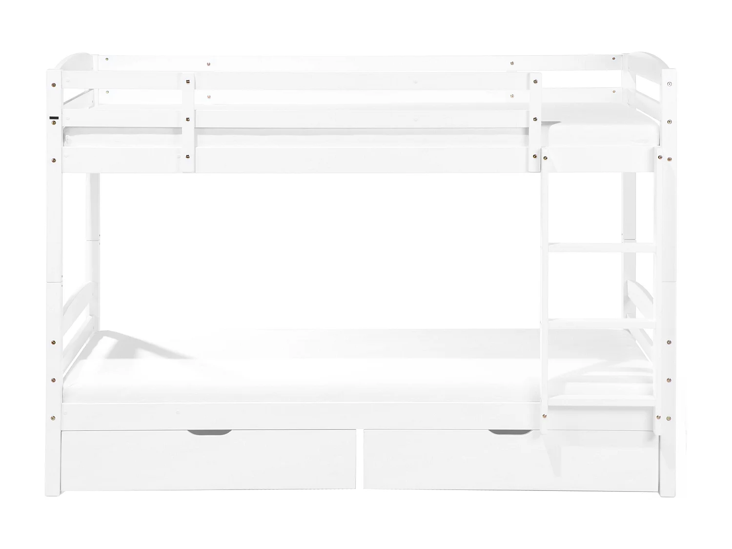 Lit superposé Bois de pin REGAT 90 x 200 cm Blanc