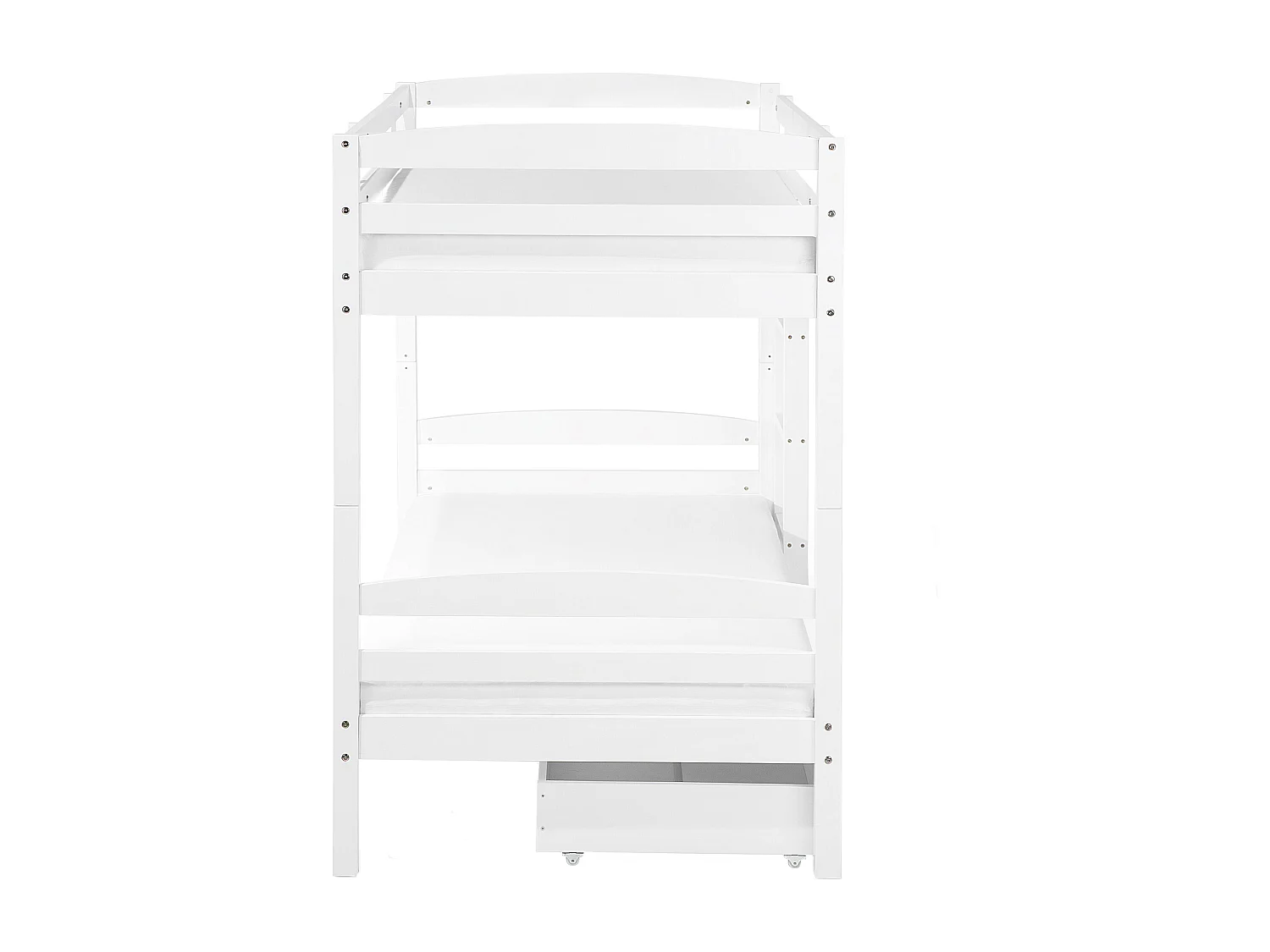 Lit superposé Bois de pin REGAT 90 x 200 cm Blanc