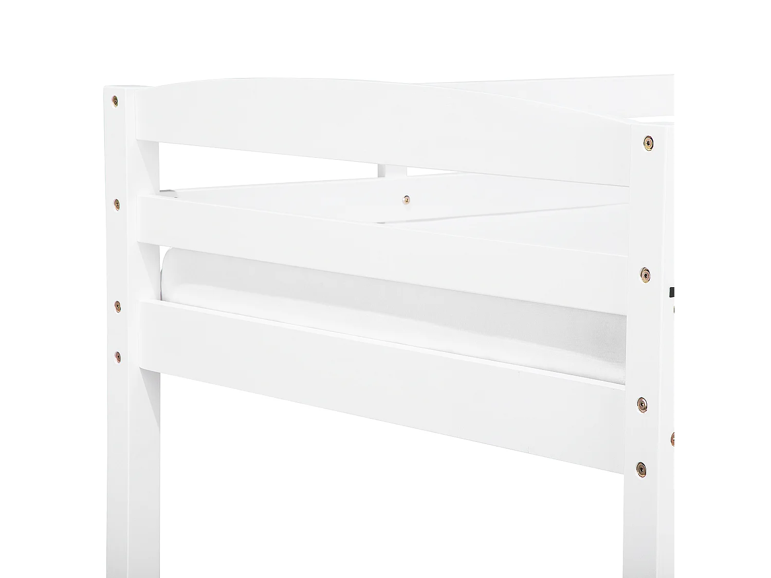 Łóżko piętrowe z szufladami Drewno sosnowe REGAT 90 x 200 cm Biały