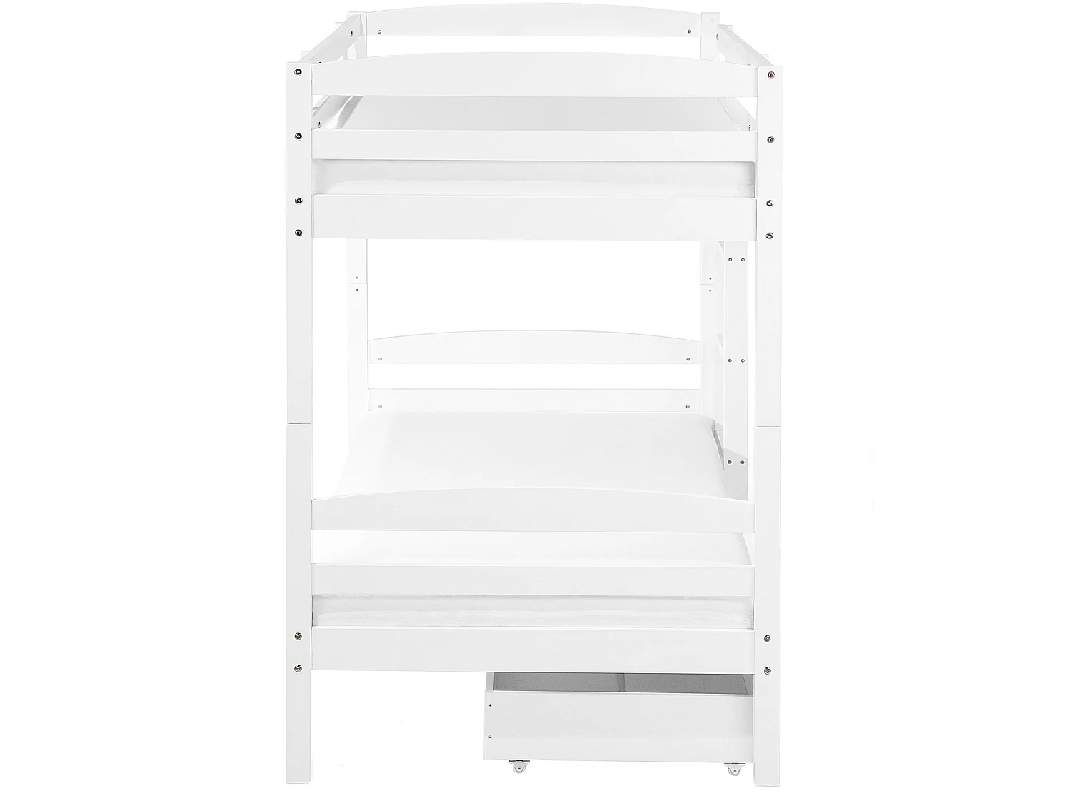 Lit superposé Bois de pin REGAT 90 x 200 cm Blanc