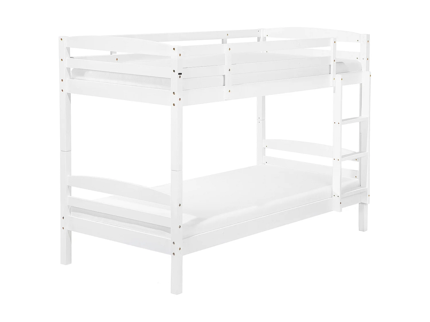 Lit superposé Bois de pin REGAT 90 x 200 cm Blanc
