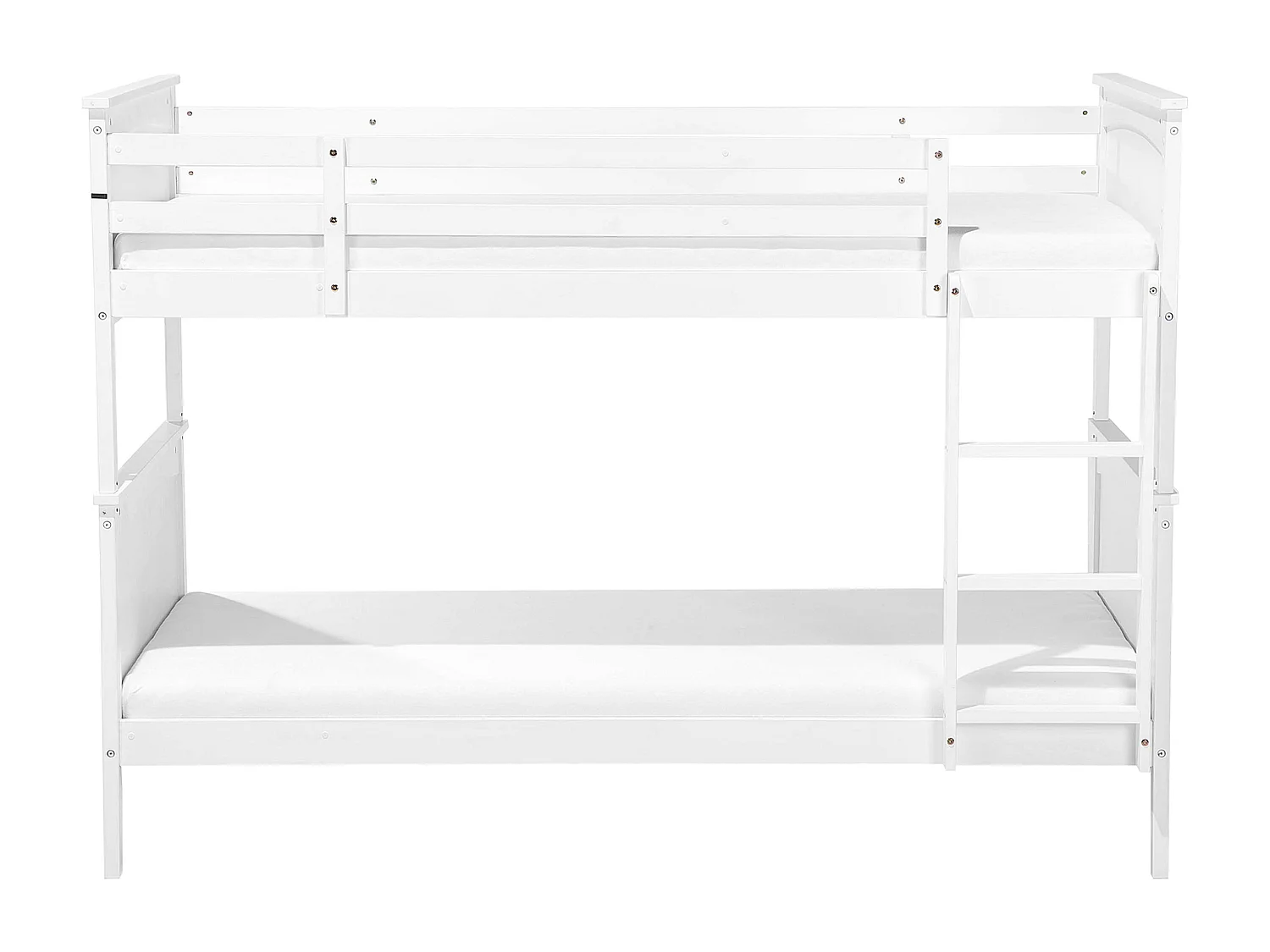 Łóżko piętrowe Drewno sosnowe ALBON 90 x 200 cm Biały