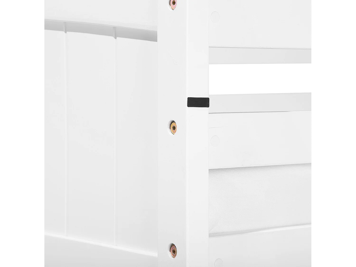 Łóżko piętrowe Drewno sosnowe ALBON 90 x 200 cm Biały