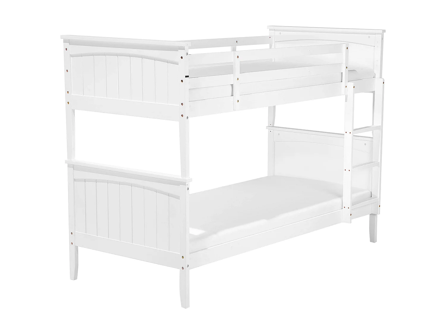 Letto a castello Legno di pino ALBON 90 x 200 cm Bianco