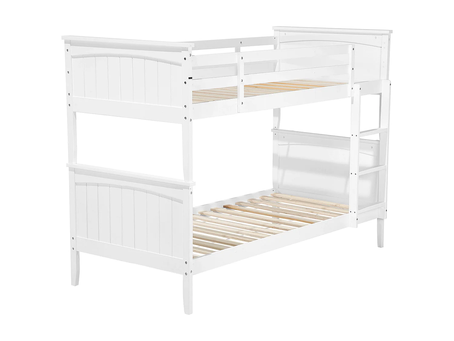 Letto a castello Legno di pino ALBON 90 x 200 cm Bianco