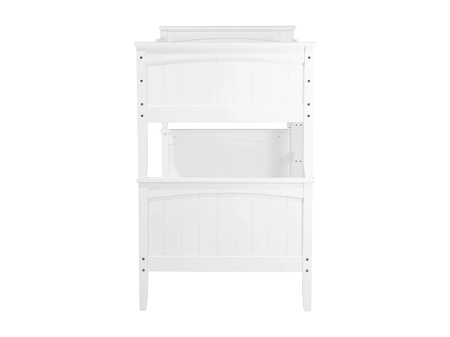 Letto a castello Legno di pino ALBON 90 x 200 cm Bianco