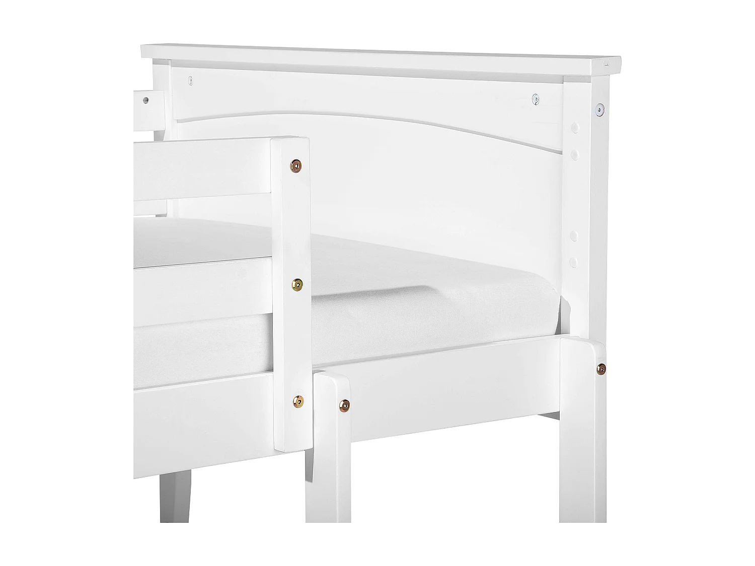 Letto a castello Legno di pino ALBON 90 x 200 cm Bianco