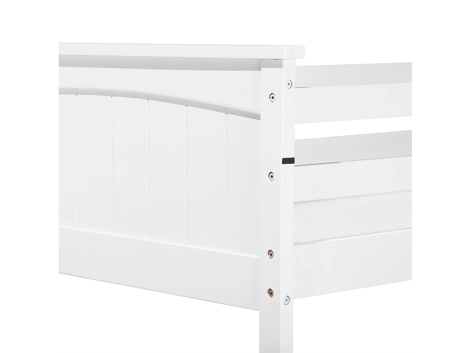 Hoogslaper Dennenhout ALBON 90 x 200 cm Wit