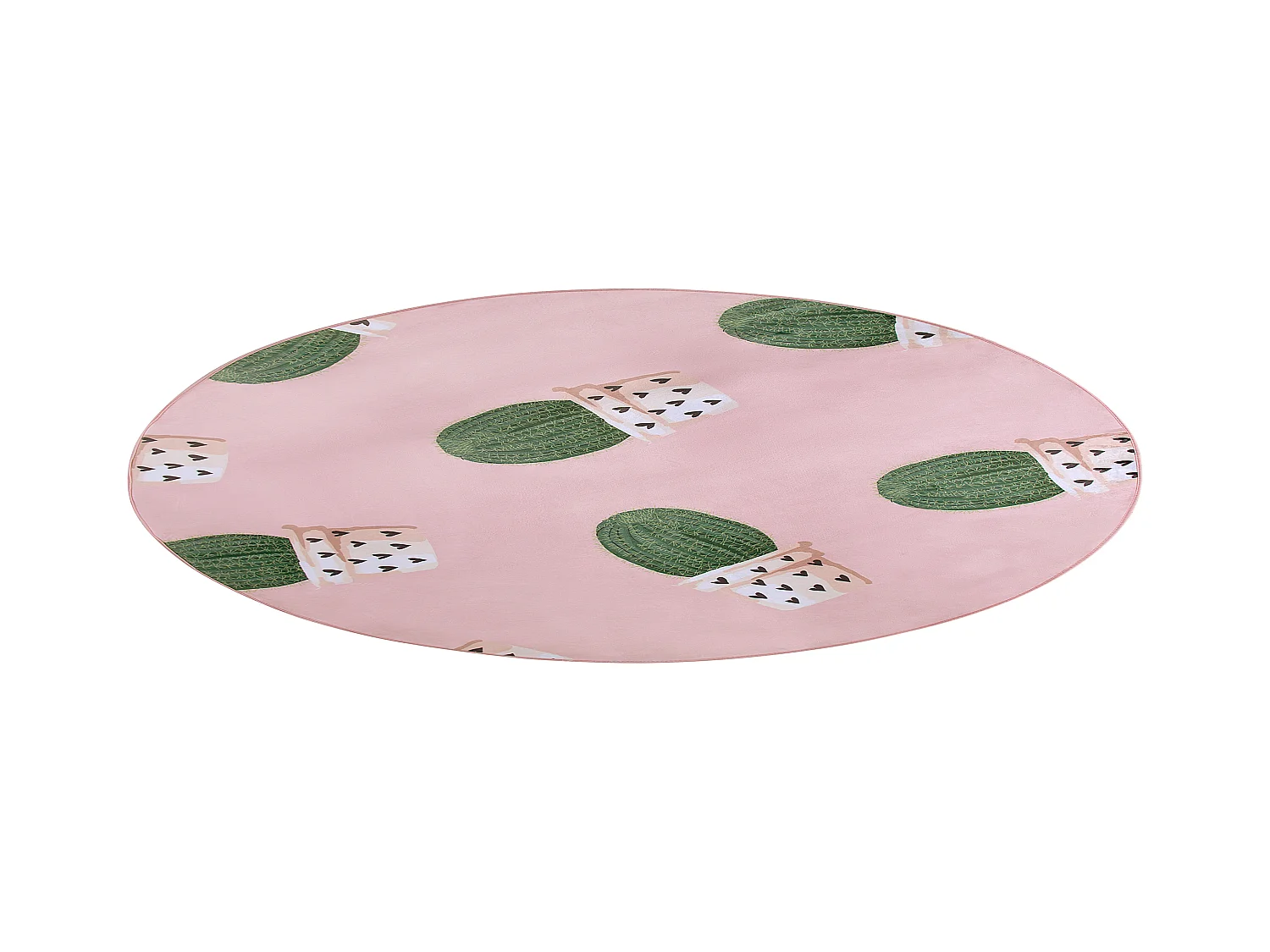 Tapis enfant ELDIVAN Rose ø 120 cm