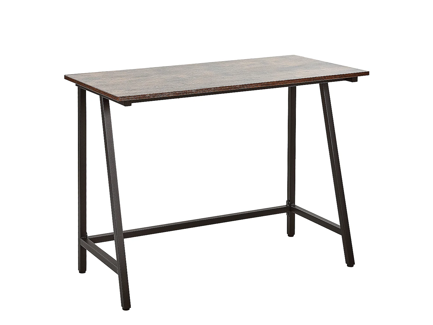 Scrivania 100 x 50 cm legno scuro e nero VILSECK