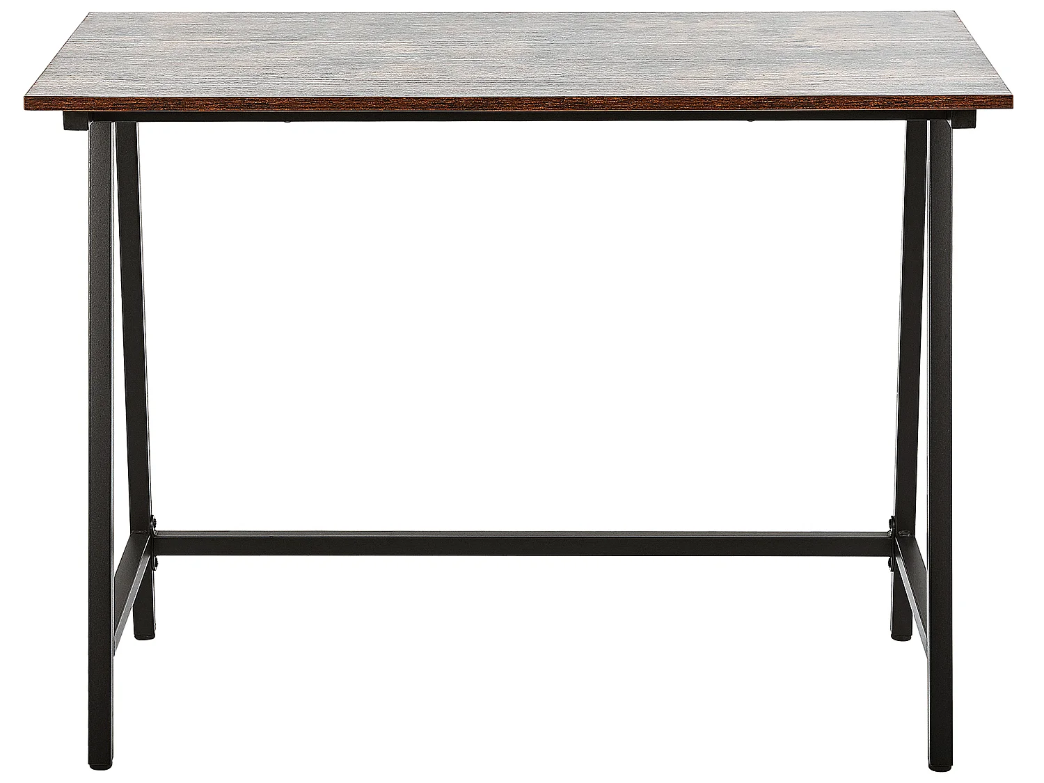 Scrivania 100 x 50 cm legno scuro e nero VILSECK