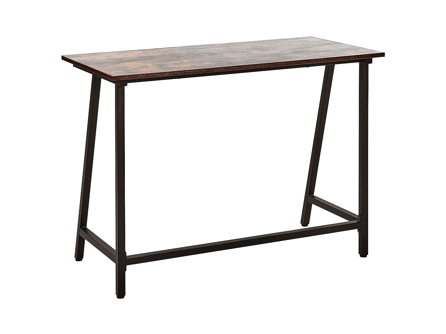 Scrivania 100 x 50 cm legno scuro e nero VILSECK