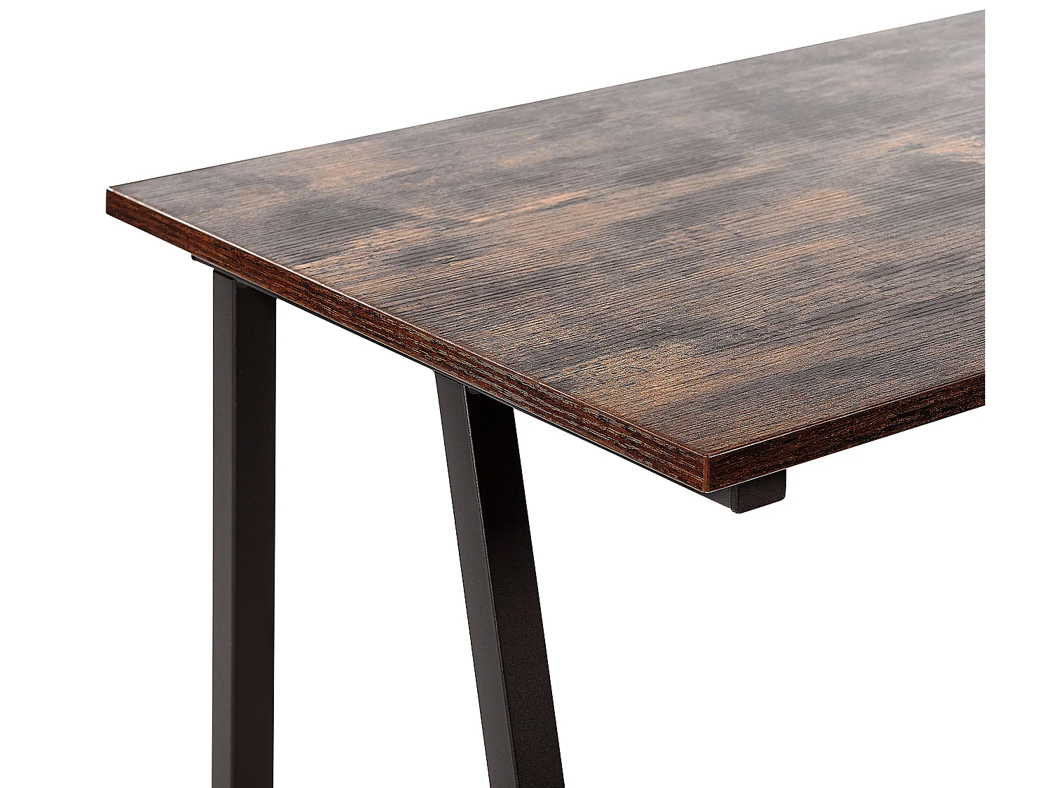 Scrivania 100 x 50 cm legno scuro e nero VILSECK