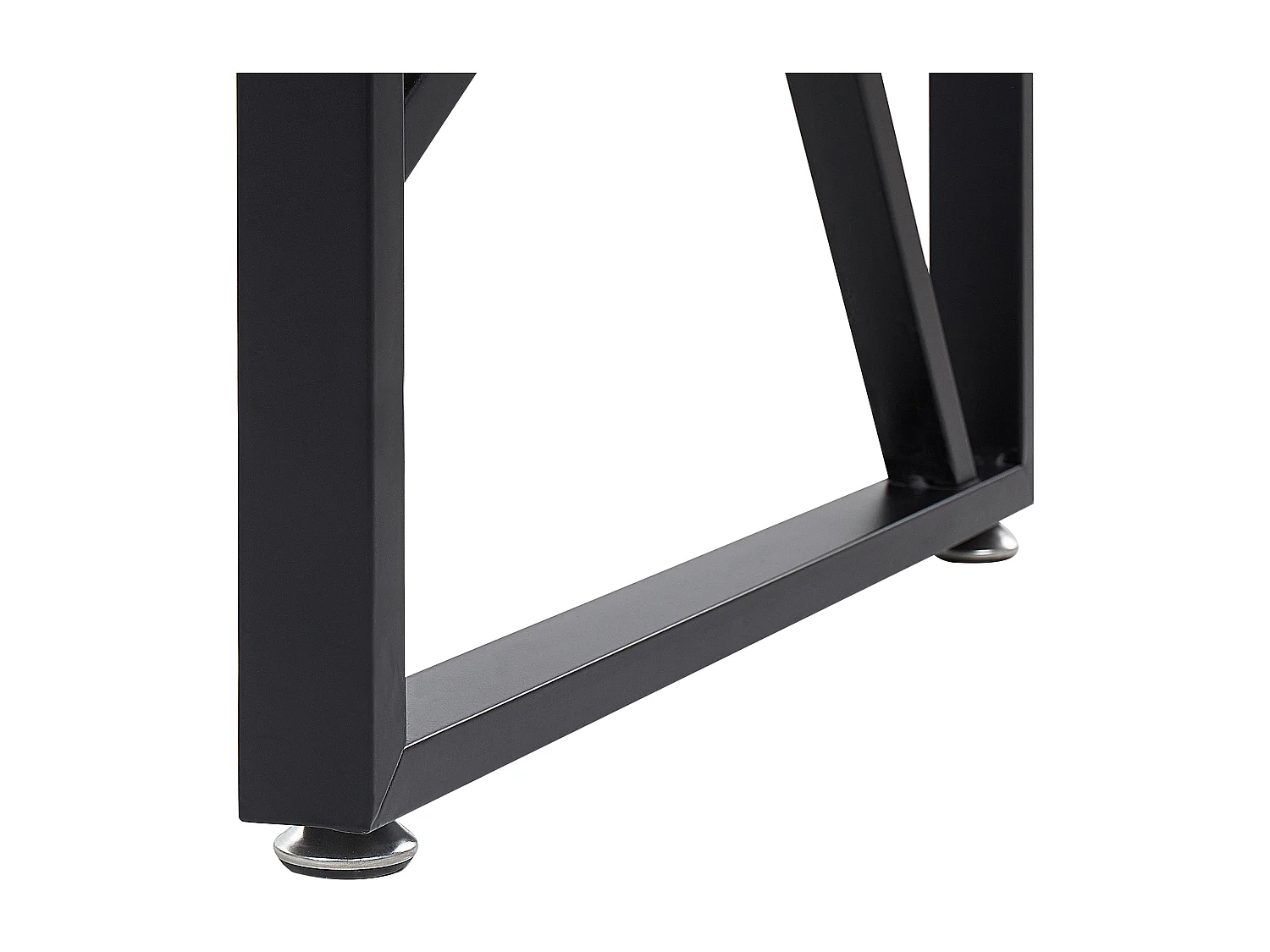 Industrieller Schreibtisch Schwarz / Dunkler Holzfarbton Holzoptik Darby