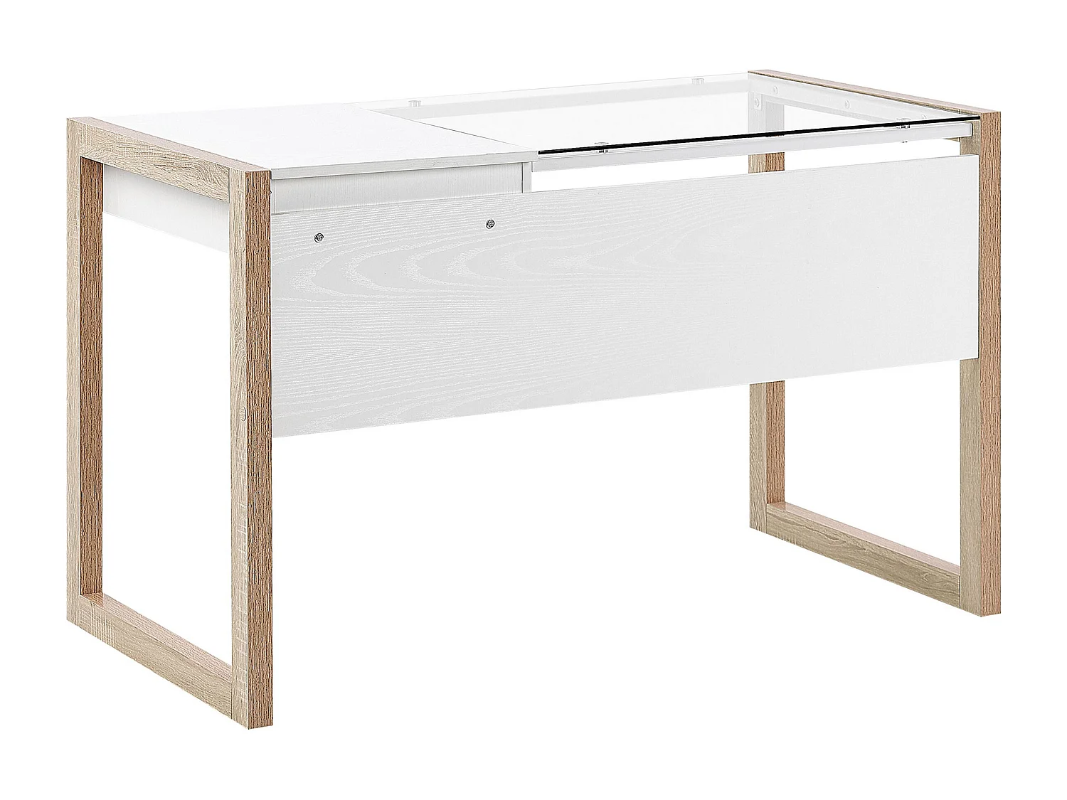 Secretária JENKS Branco 120 cm 60 cm com arrumação