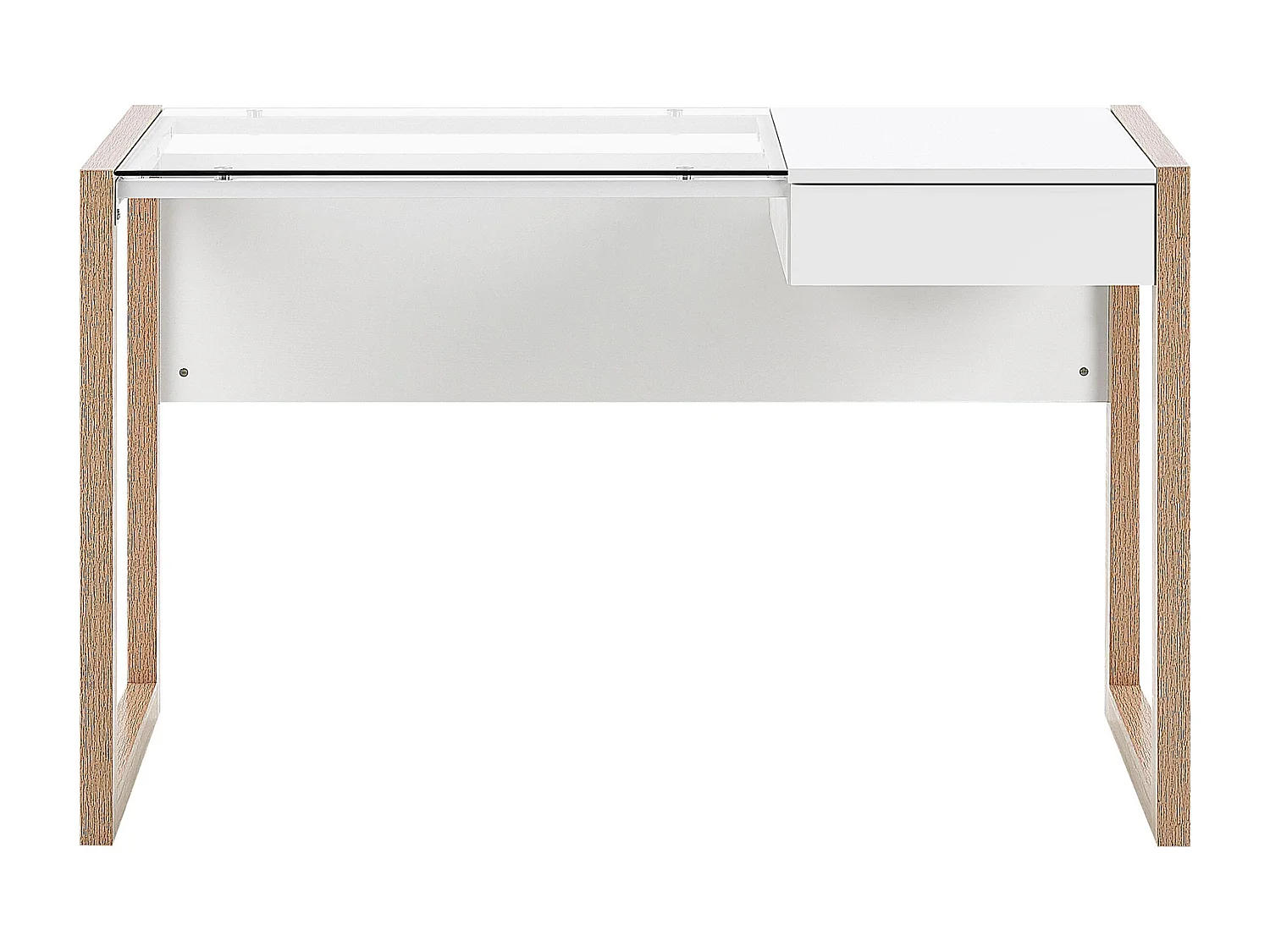 Secretária JENKS Branco 120 cm 60 cm com arrumação