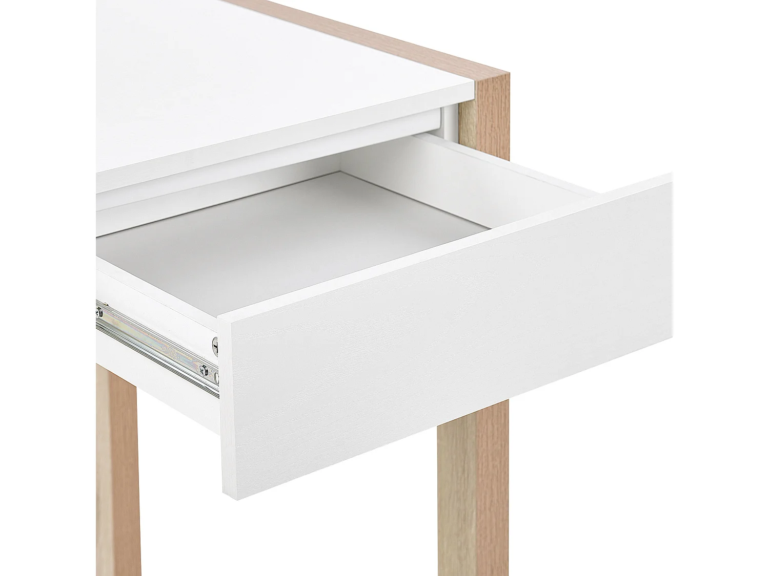 Secretária JENKS Branco 120 cm 60 cm com arrumação