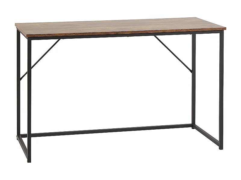 Biurko 120 x 55 cm ciemne drewno PEMBRO