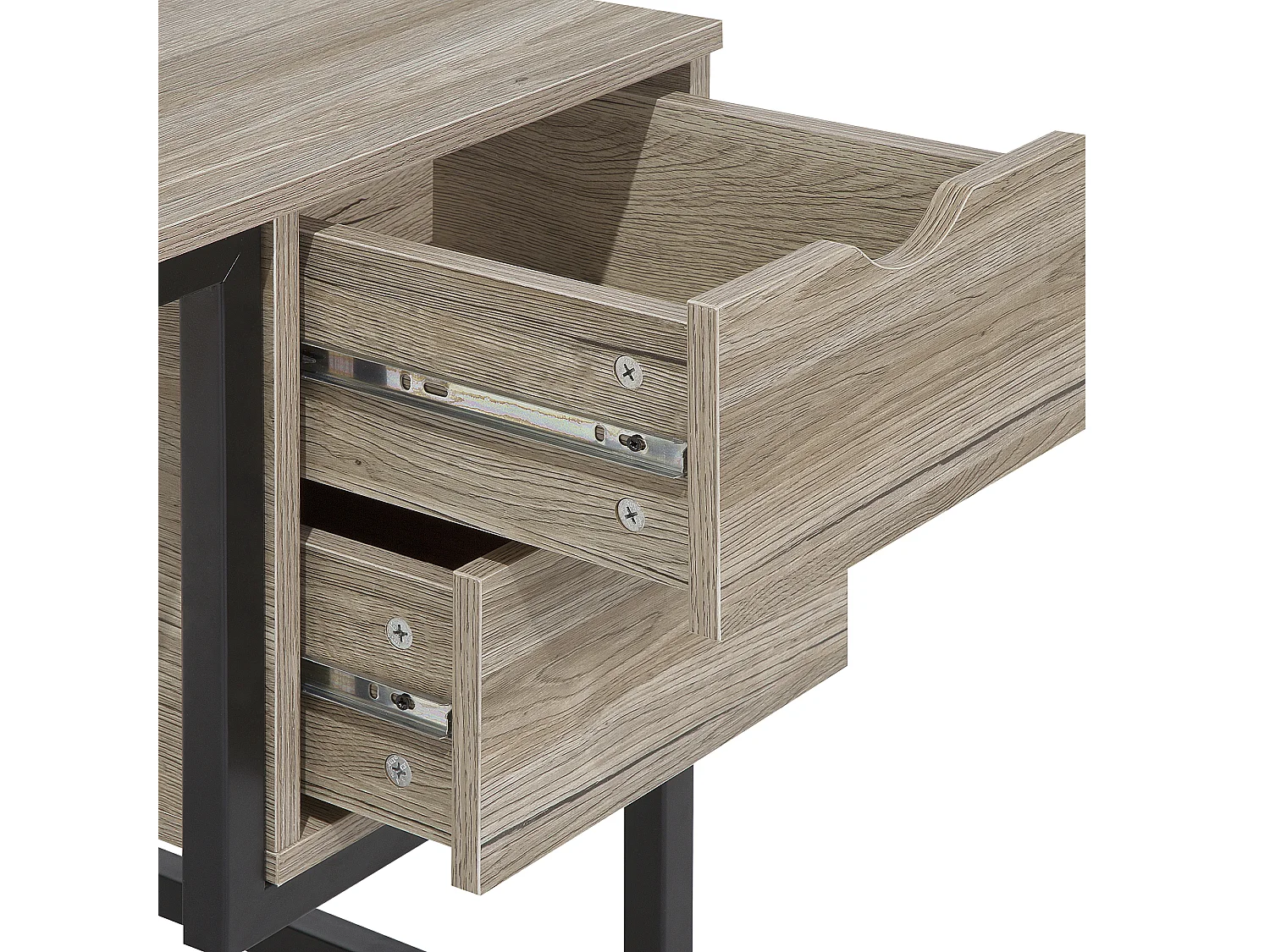 Secretária GRANT Castanho claro 120 cm 48 cm com arrumação