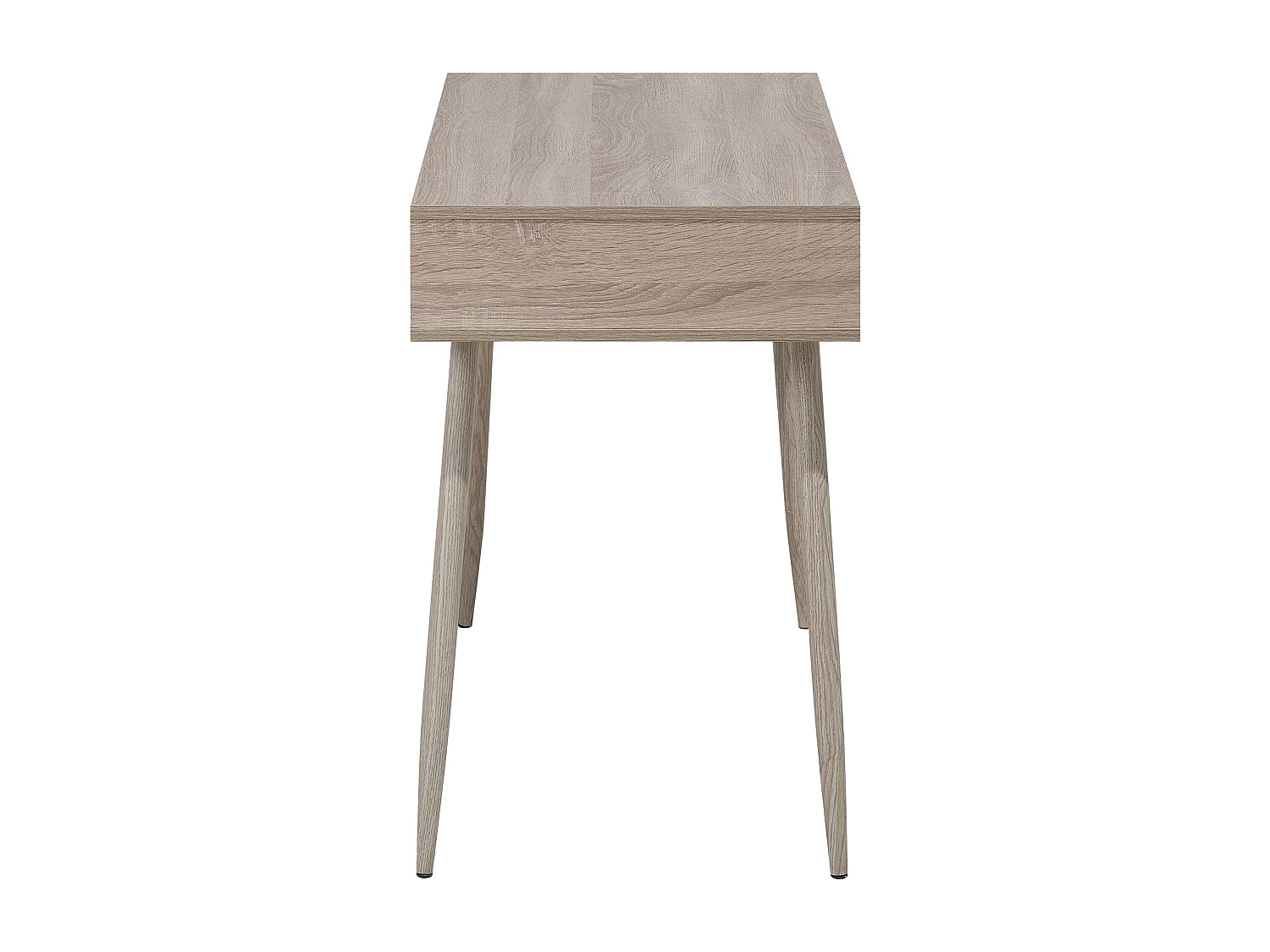 Schreibtisch DEORA Hellbraun 100 cm 48 cm mit Stauraum