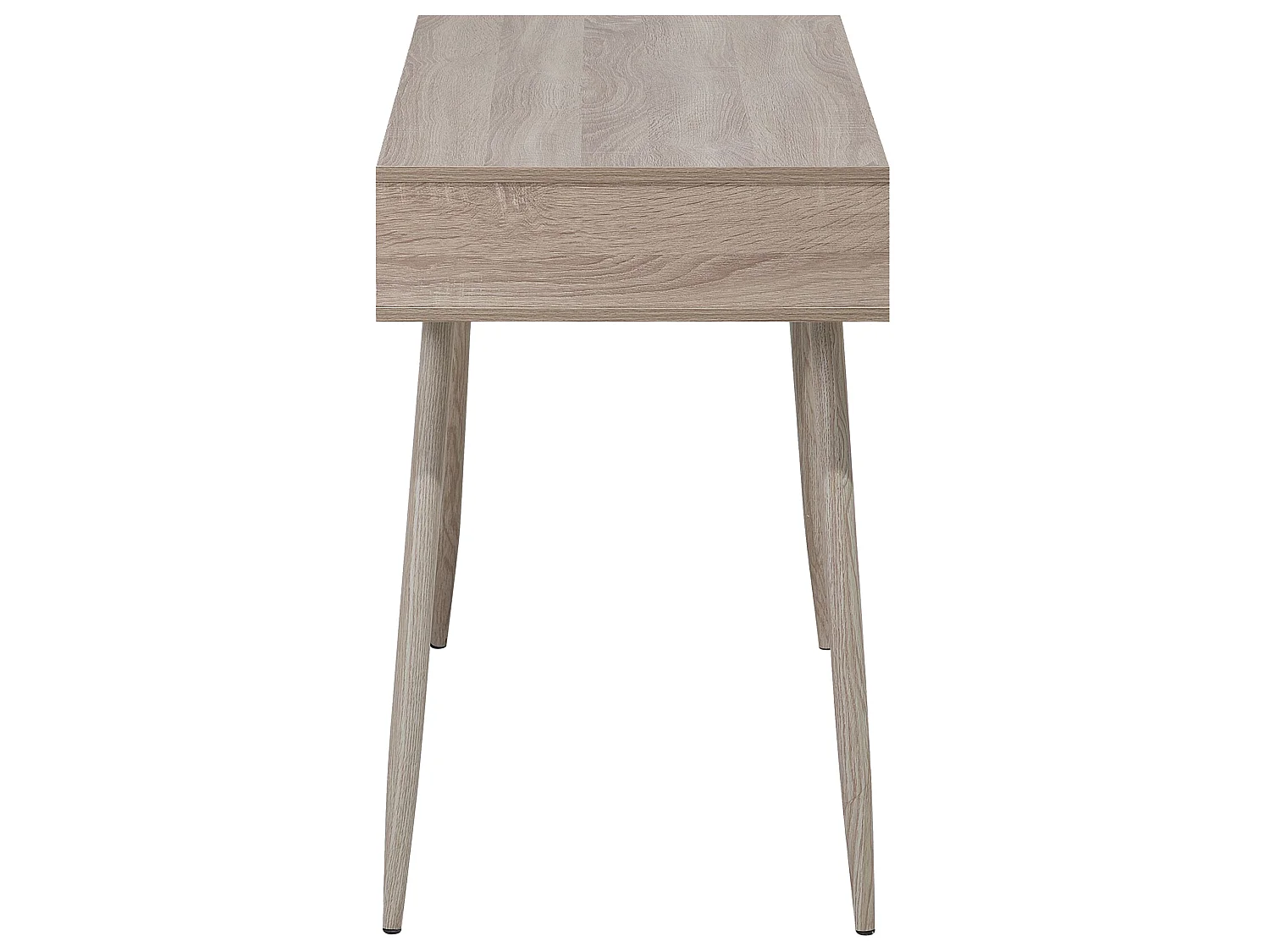 Home Office Desk DEORA Light Brown 100 cm 48 cm with Drawers
