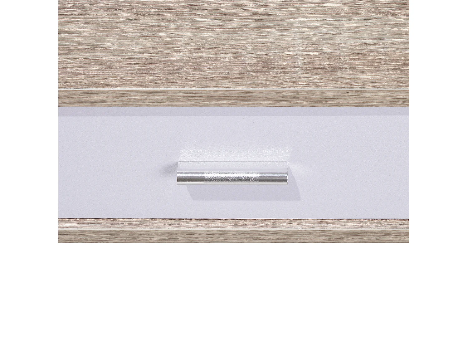 Home Office Desk DEORA Light Brown 100 cm 48 cm with Drawers