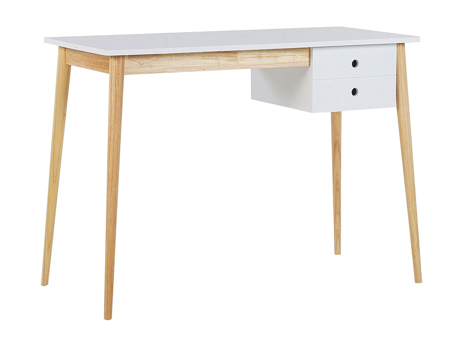 Table de bureau EBEME Blanc 106 cm 48 cm avec rangement