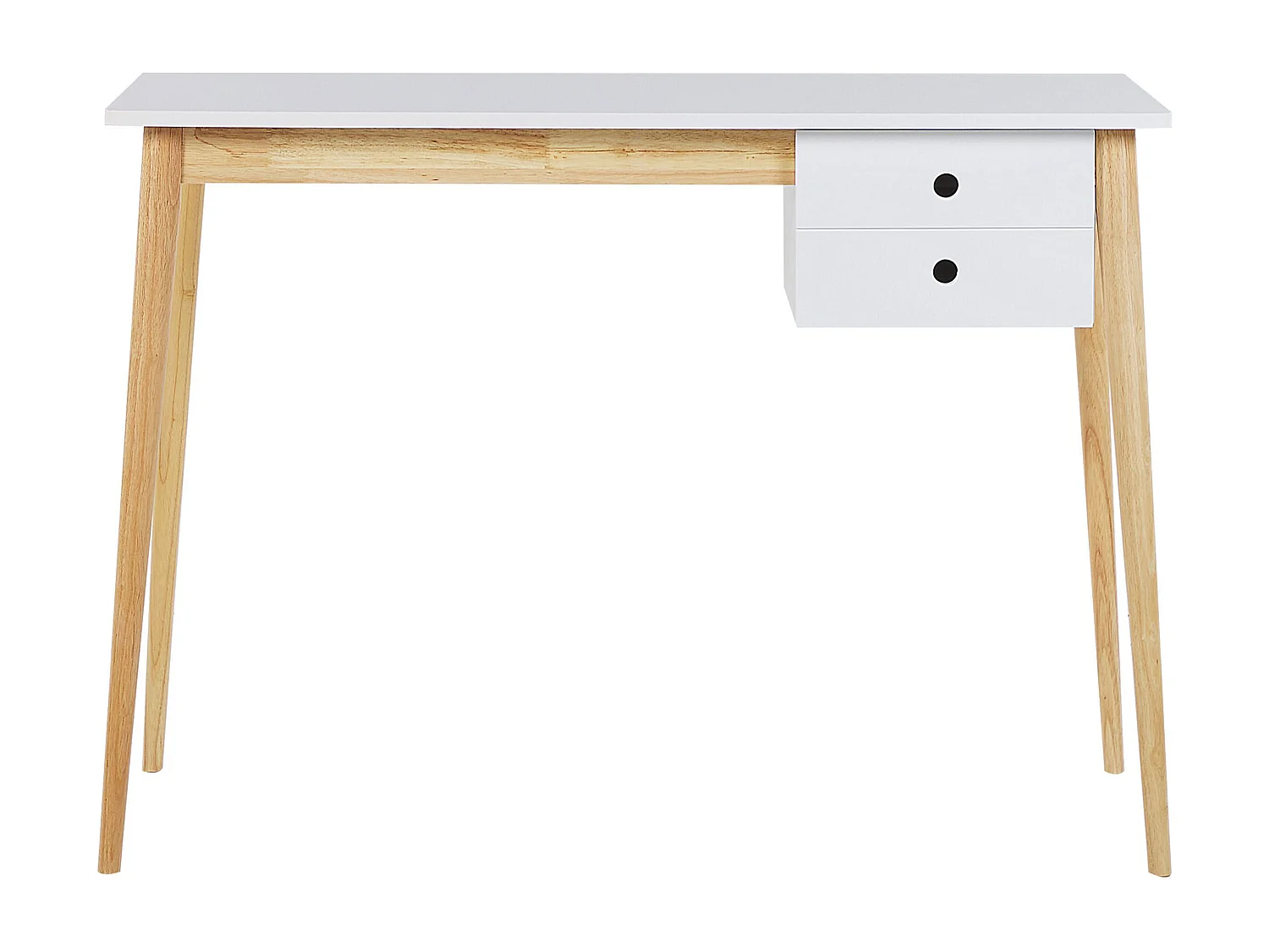 Table de bureau EBEME Blanc 106 cm 48 cm avec rangement
