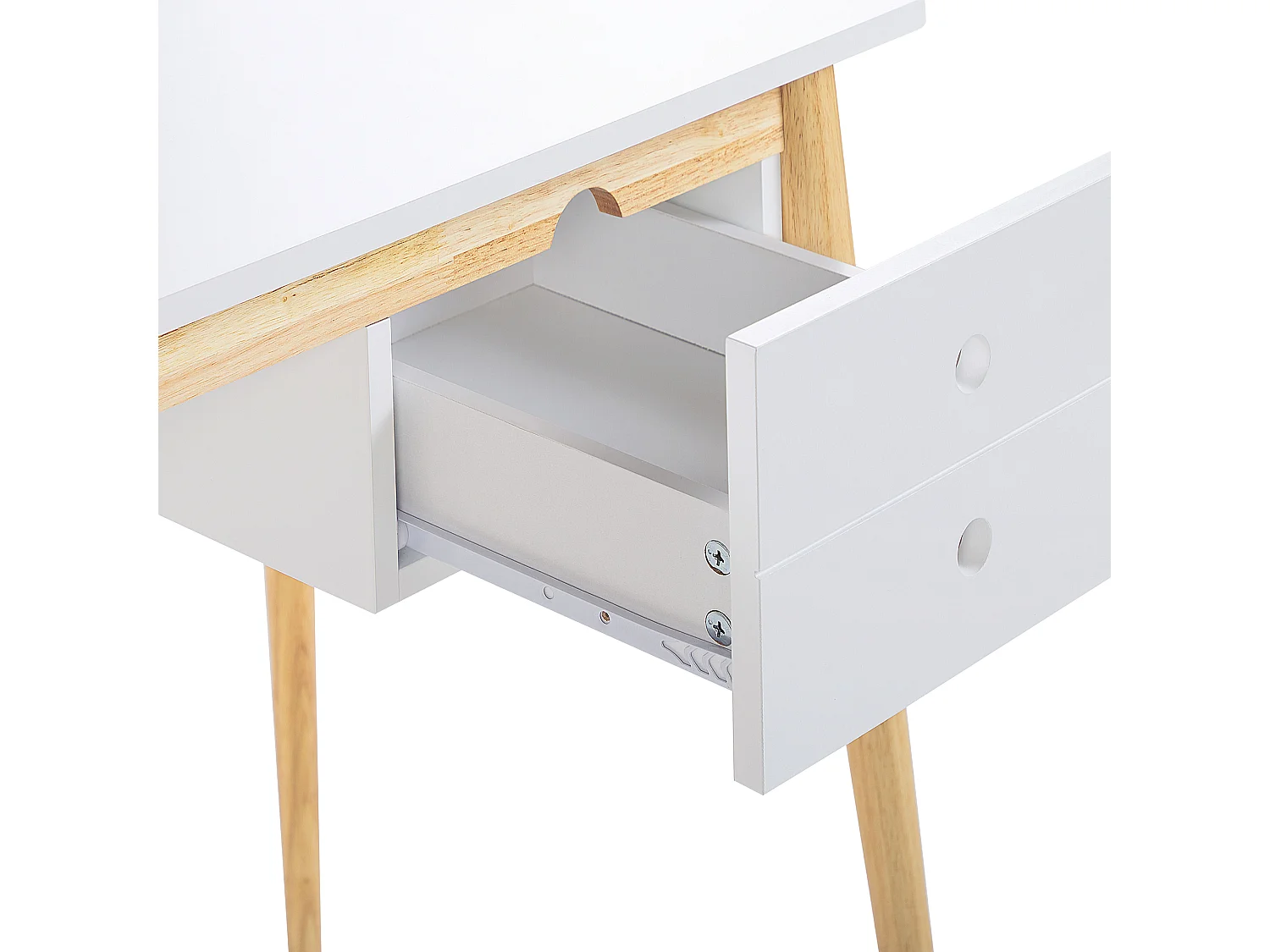 Table de bureau EBEME Blanc 106 cm 48 cm avec rangement