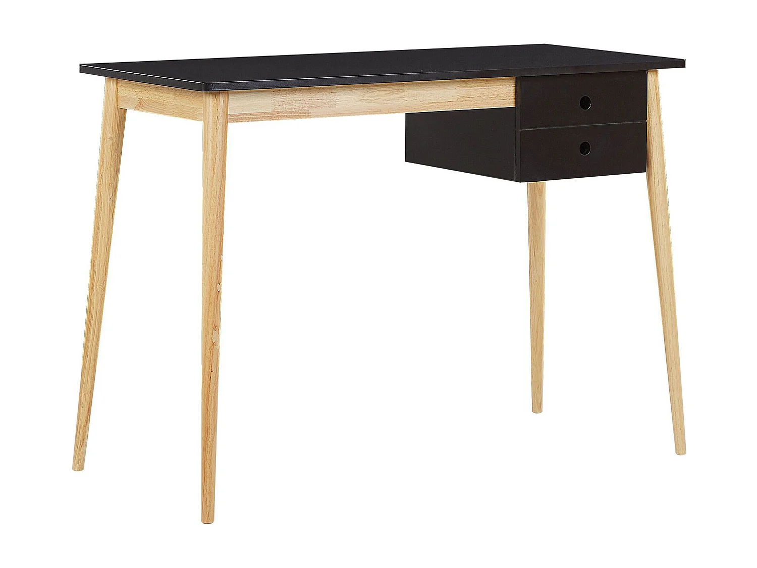 Table de bureau EBEME Noir 106 cm 48 cm avec rangement