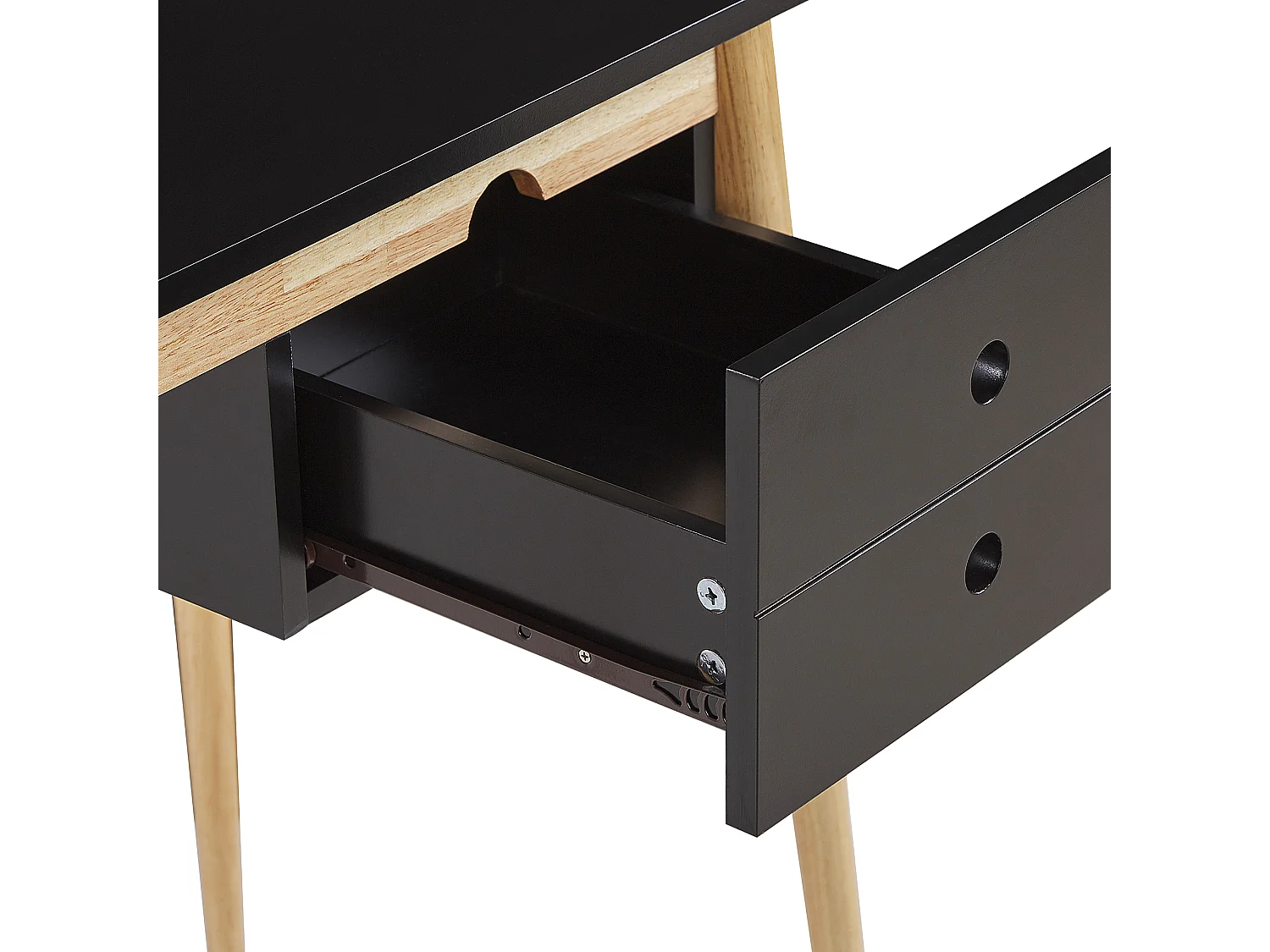 Table de bureau EBEME Noir 106 cm 48 cm avec rangement