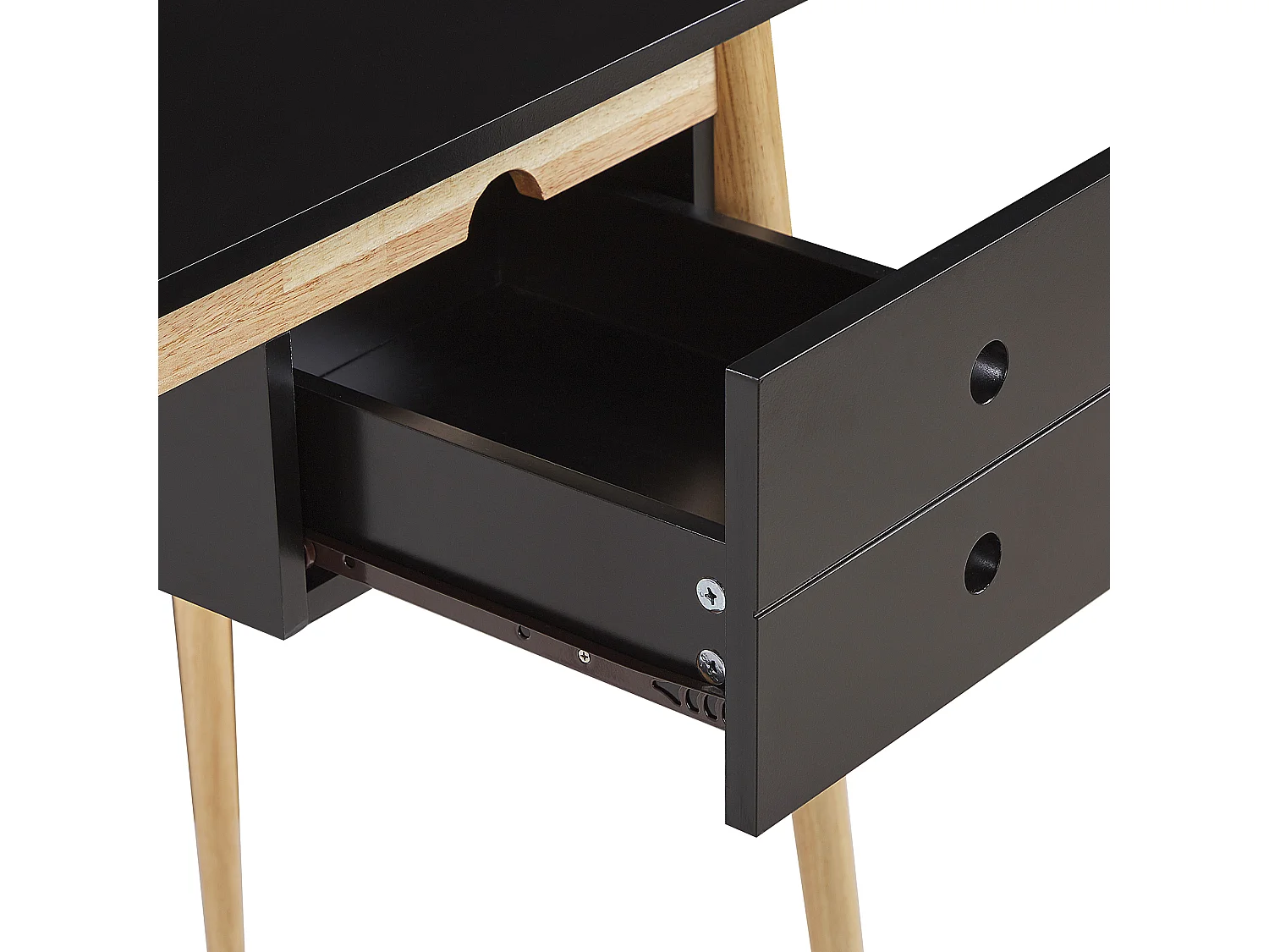Table de bureau EBEME Noir 106 cm 48 cm avec rangement