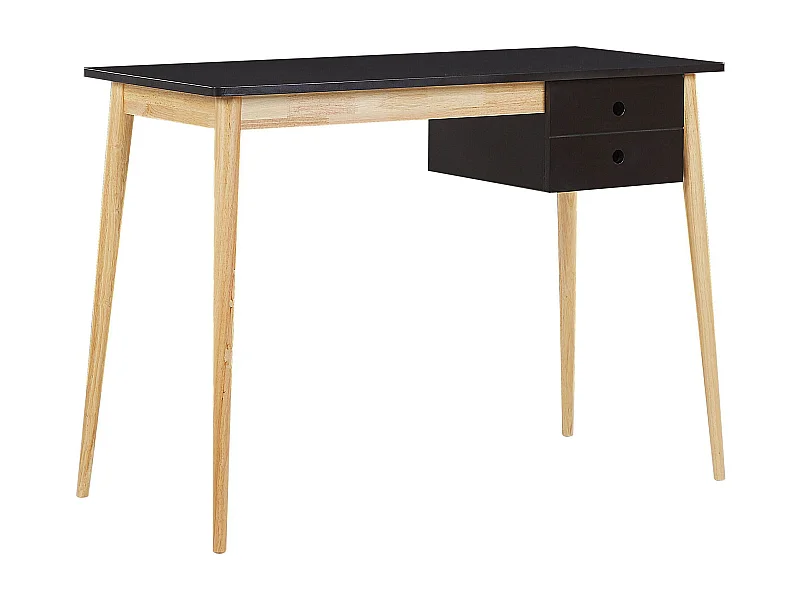 Bureau EBEME Zwart 106 cm 48 cm met opbergruimte