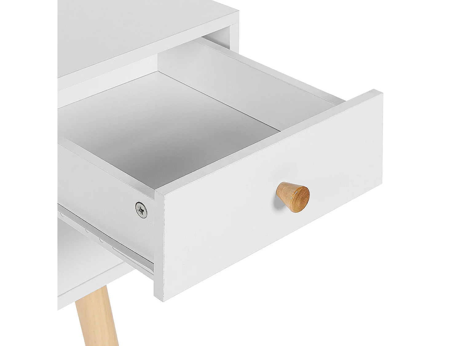 Secretária LEVIN Branco 110 cm 55 cm com arrumação