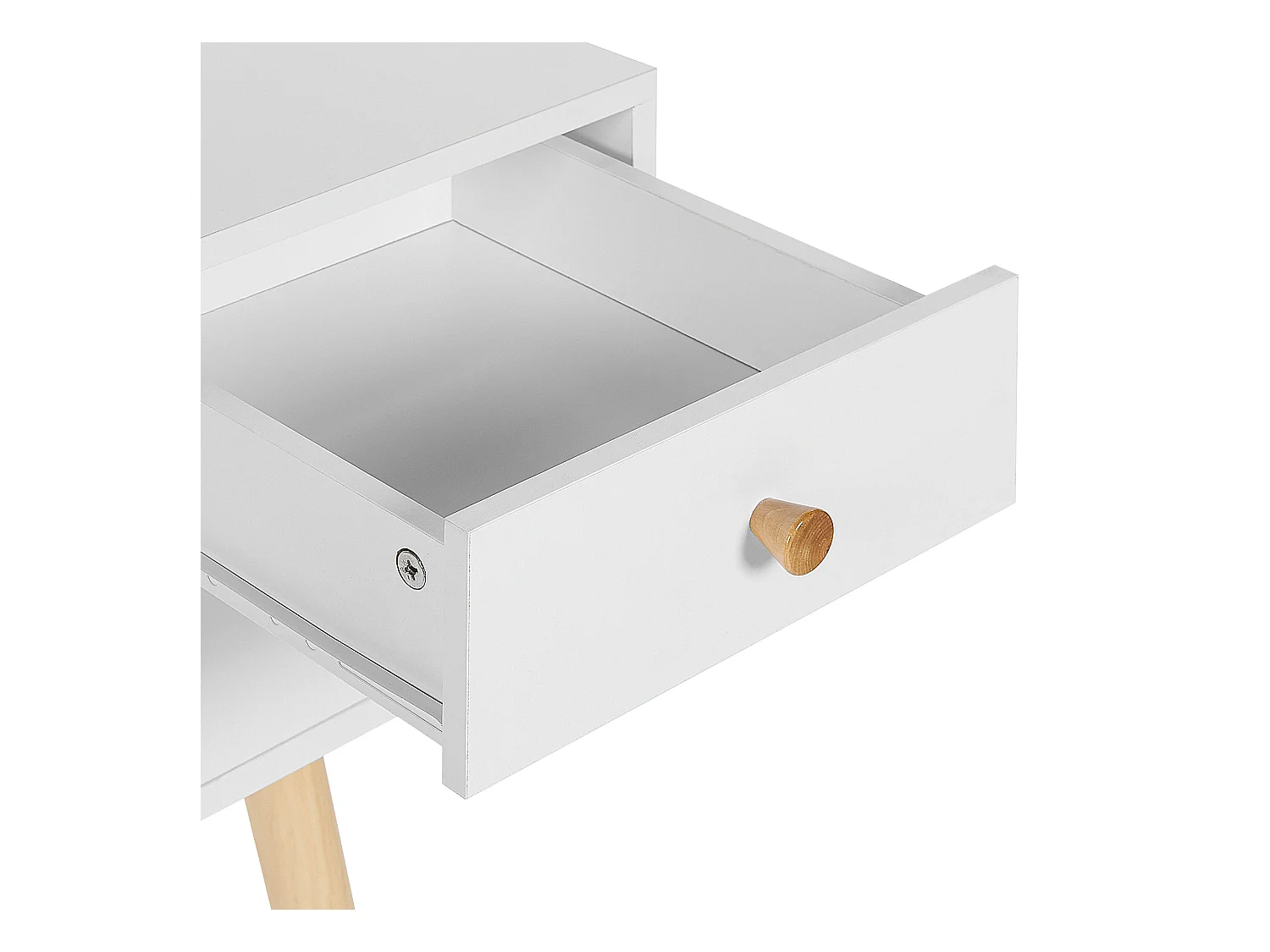Secretária LEVIN Branco 110 cm 55 cm com arrumação