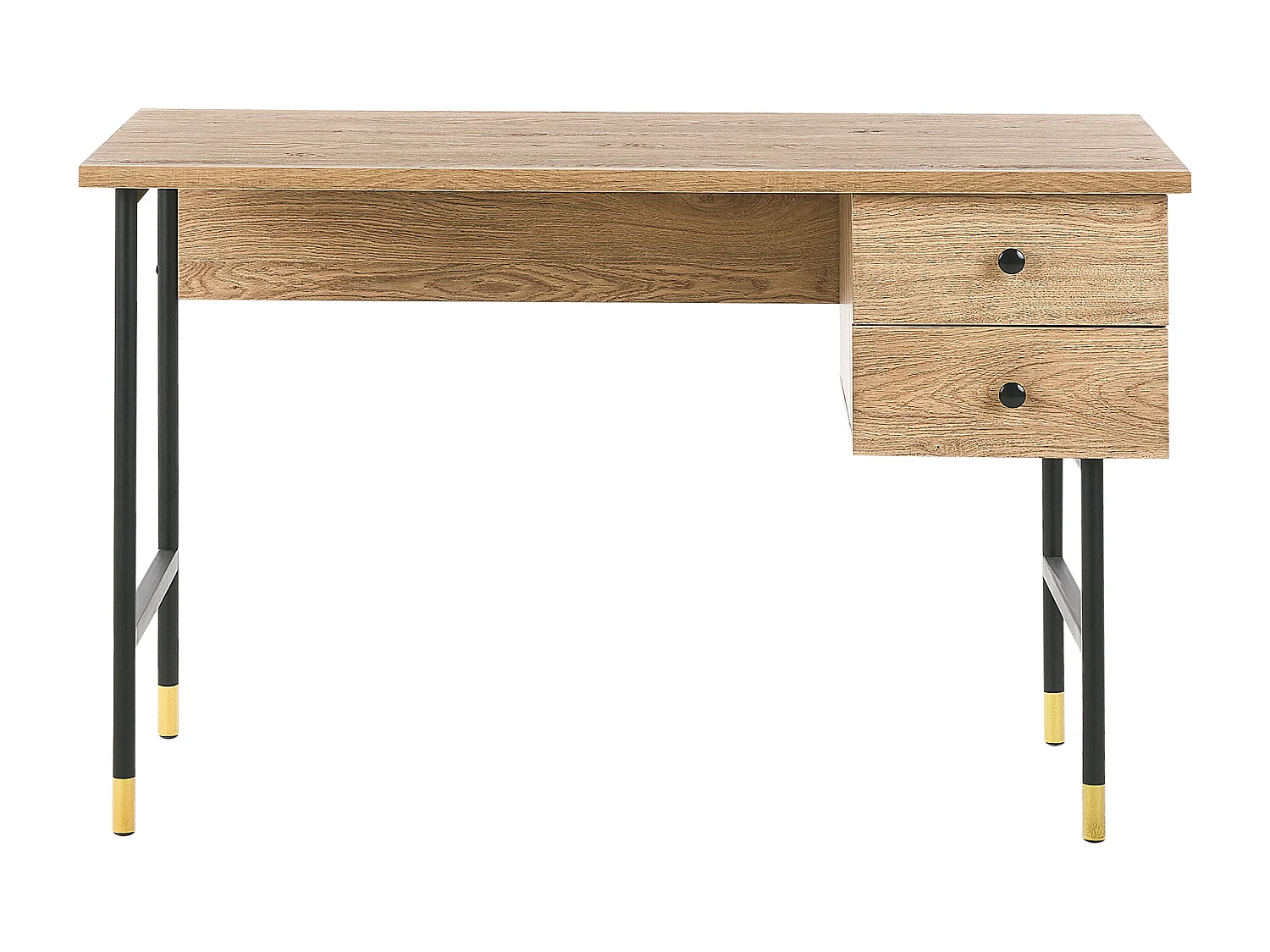 Table de bureau ABILEN Marron clair 120 cm 60 cm avec rangement