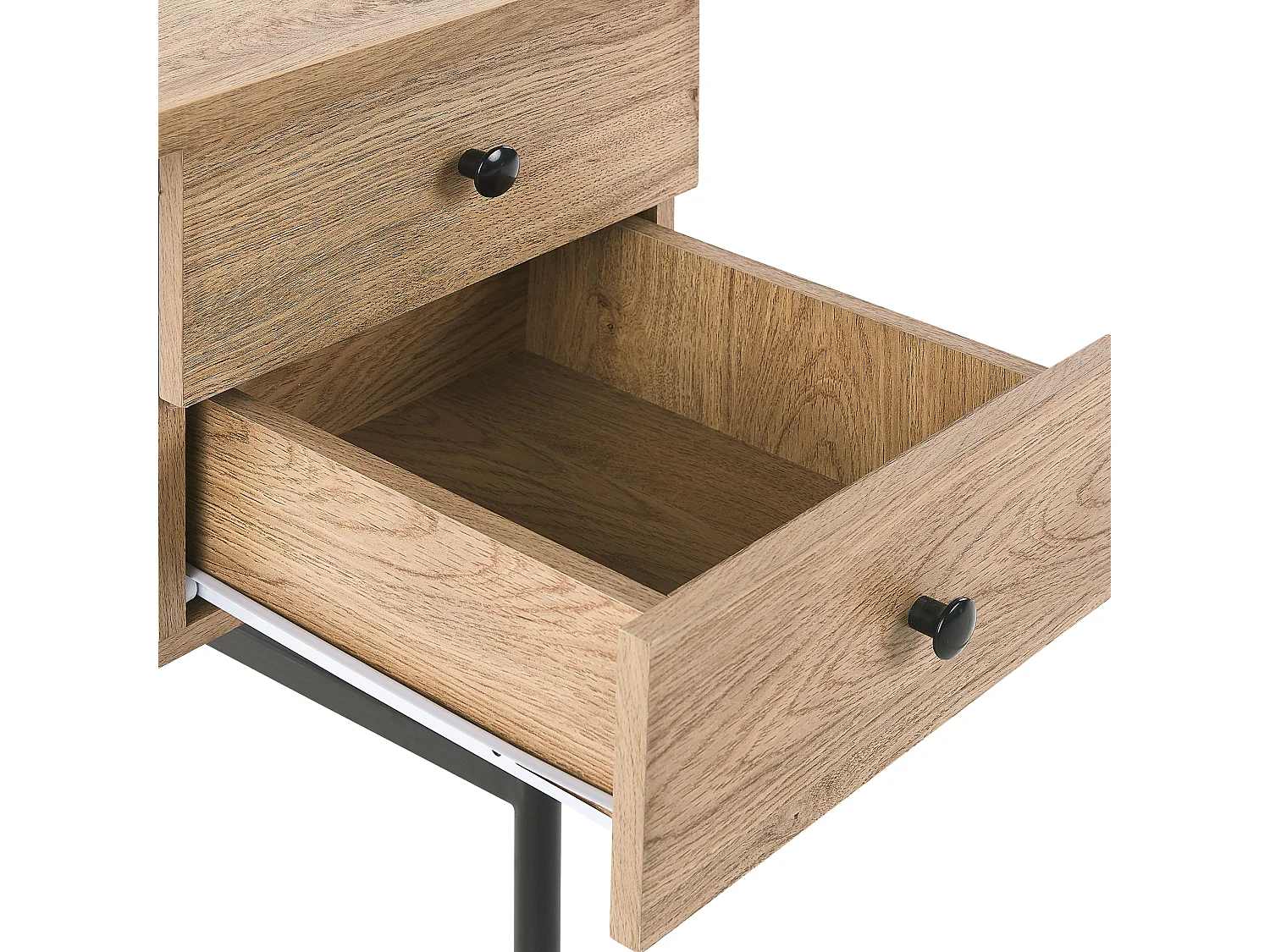 Table de bureau ABILEN Marron clair 120 cm 60 cm avec rangement