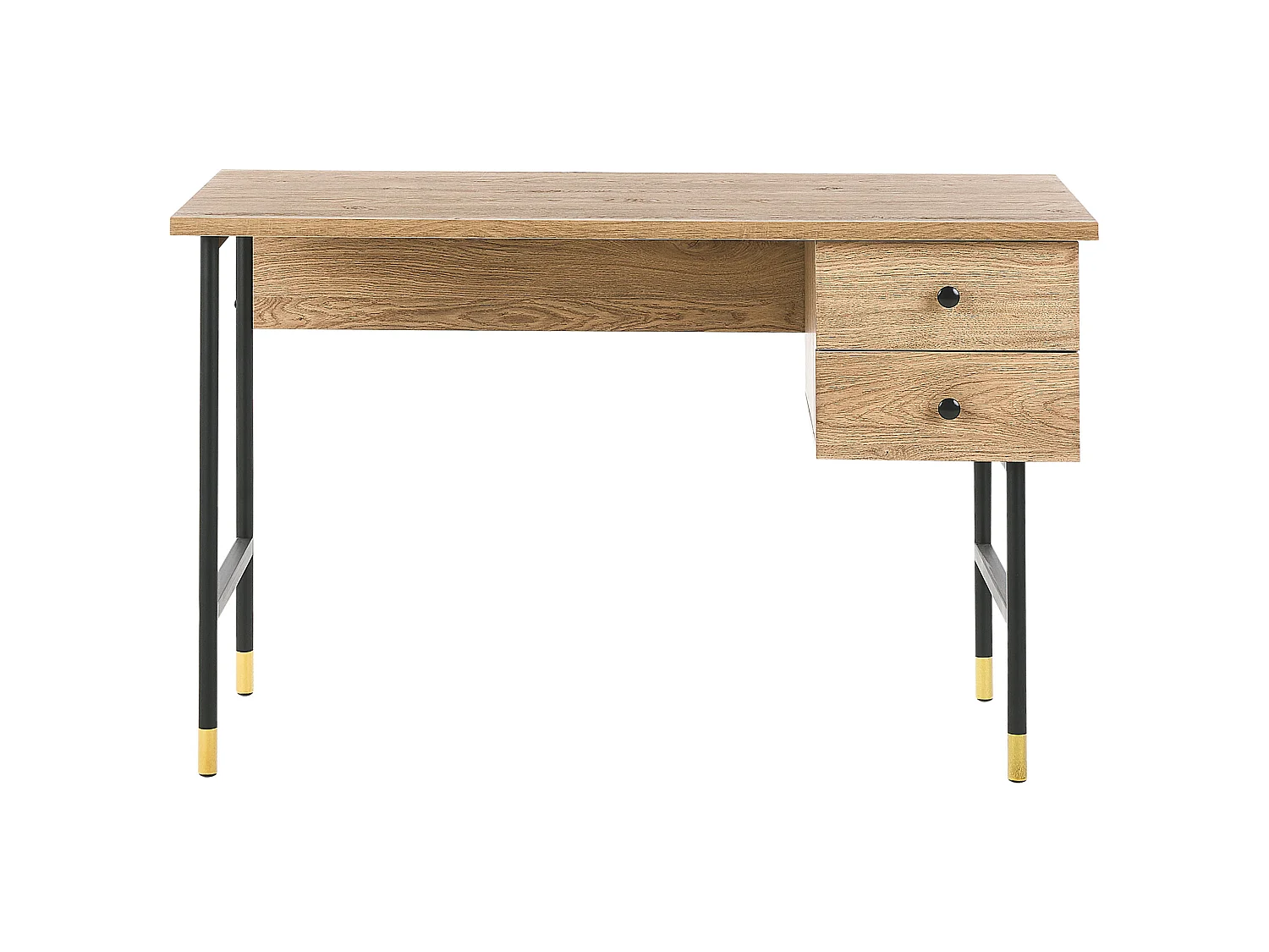 Table de bureau ABILEN Marron clair 120 cm 60 cm avec rangement