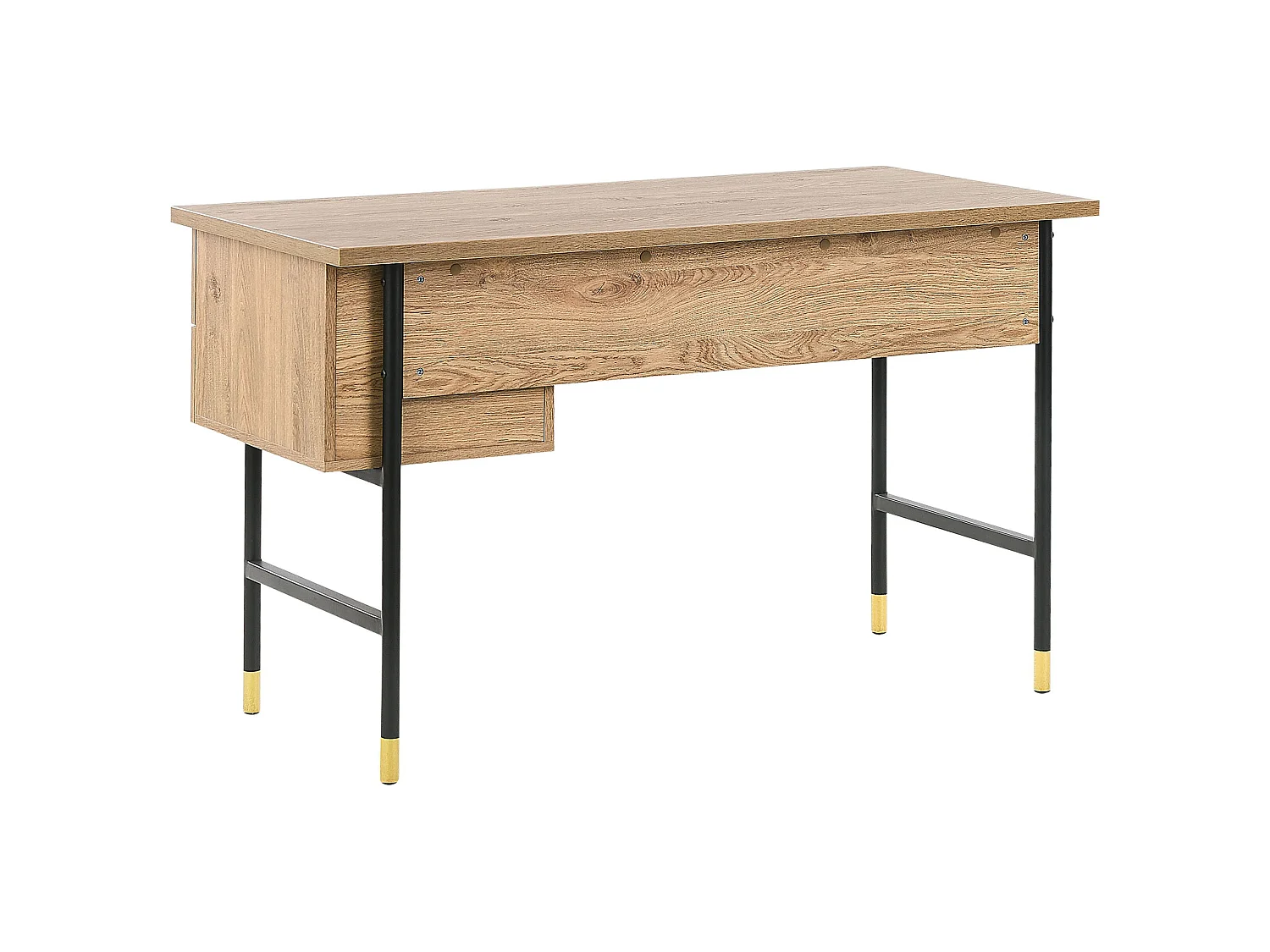 Table de bureau ABILEN Marron clair 120 cm 60 cm avec rangement