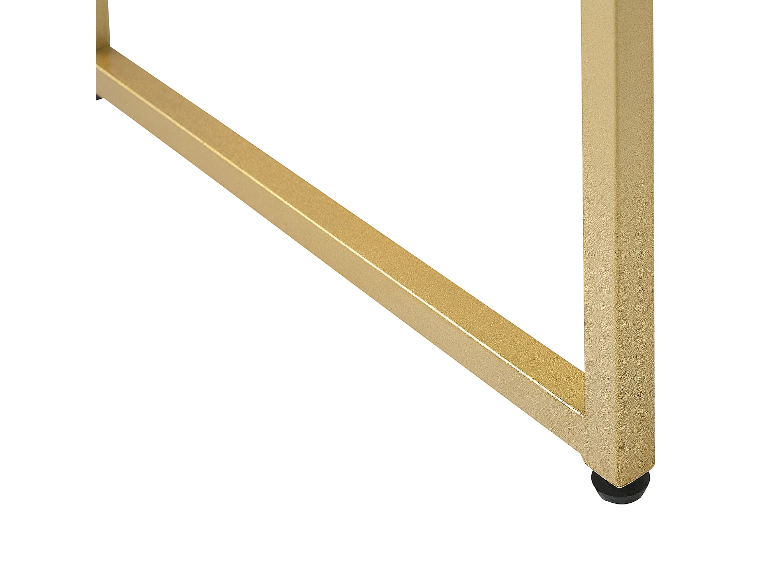 Console Table de bureau DAPHNE Blanc/doré 100 cm 48 cm avec rangement