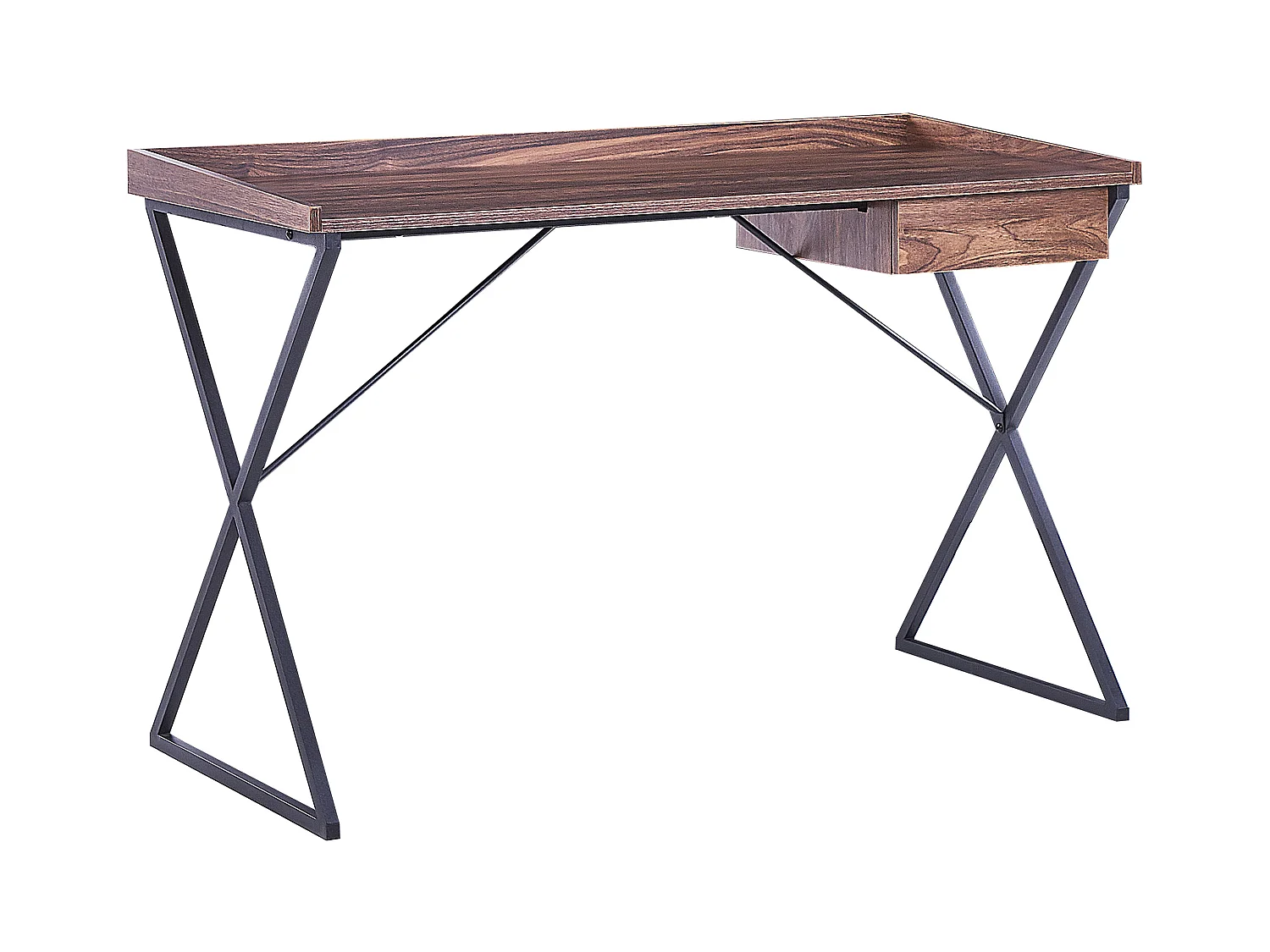 Table de bureau NOXON Marron foncé 120 cm 54 cm avec rangement