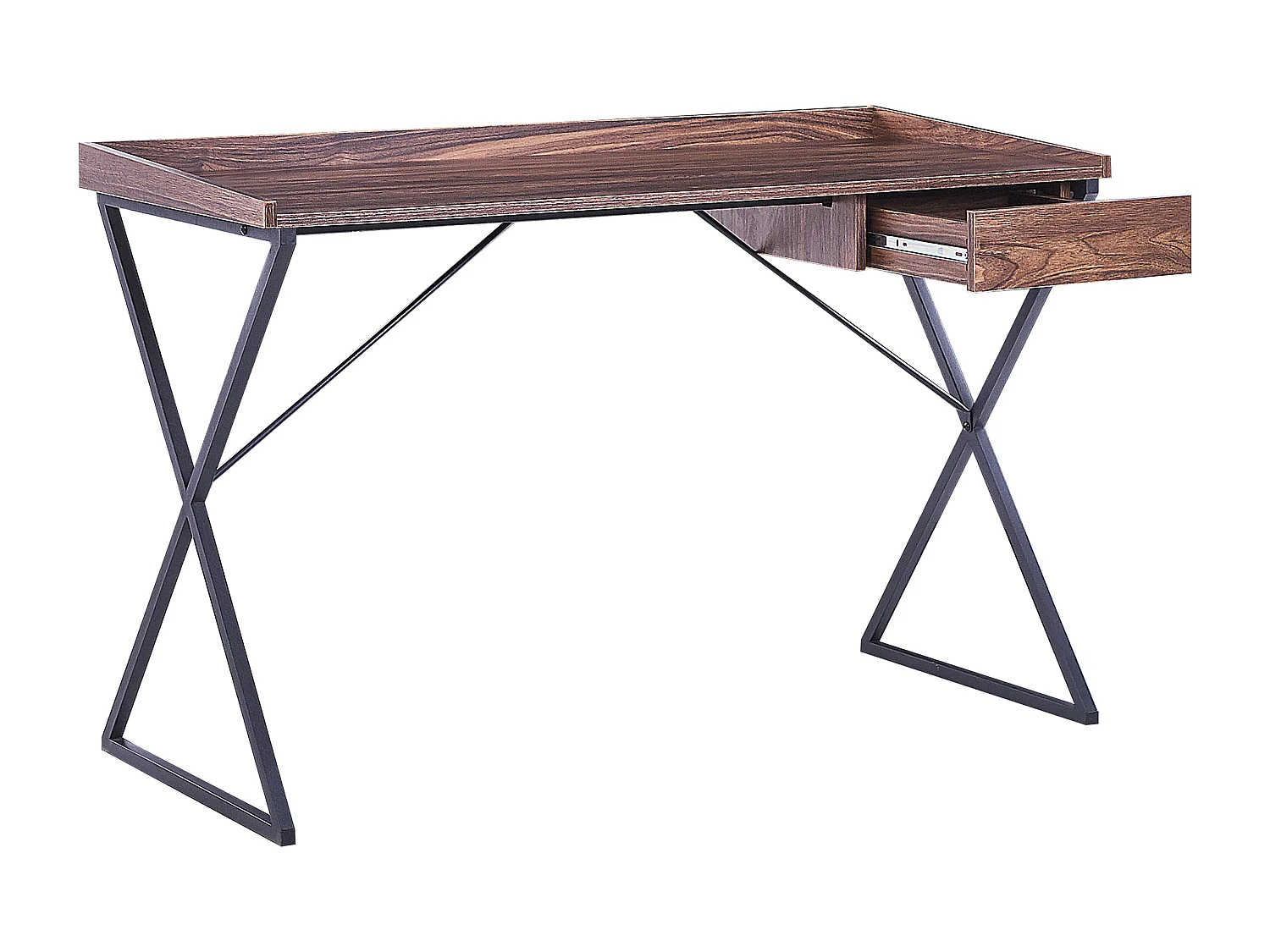 Table de bureau NOXON Marron foncé 120 cm 54 cm avec rangement