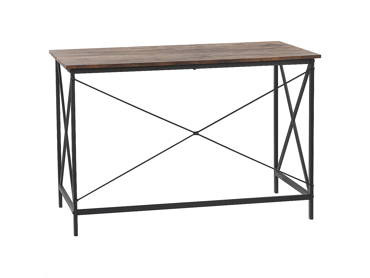 Table de bureau FUTON Marron foncé 115 cm 60 cm