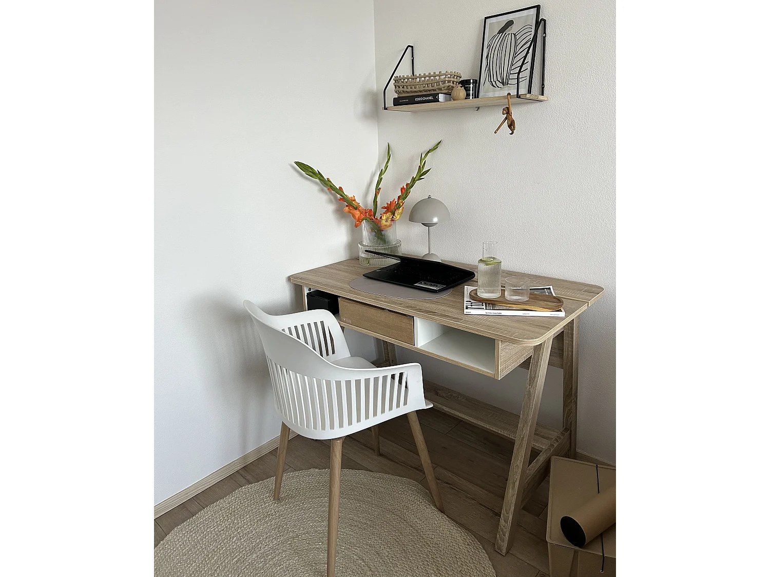 Bureau JACKSON Wit 110 cm 60 cm
