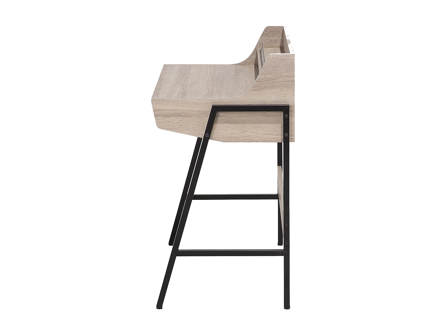 Schreibtisch Jugendschreibtisch hellbraun 73 x 48 cm mit 2 Schubladen Broxton