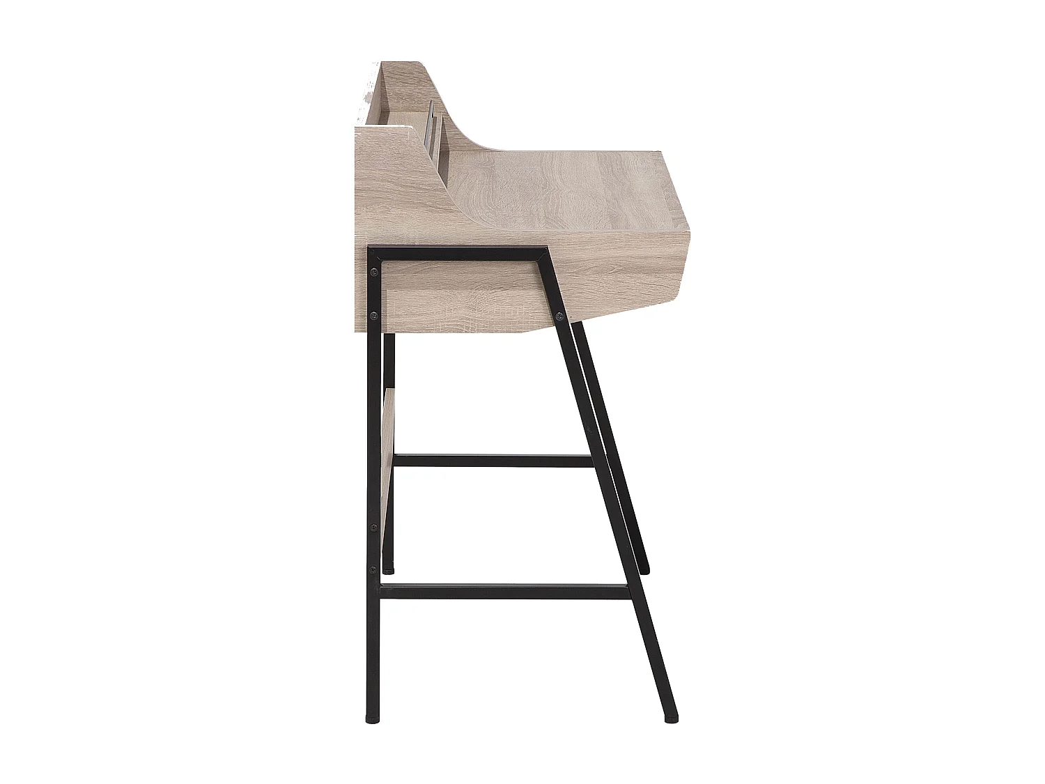 Schreibtisch Jugendschreibtisch hellbraun 73 x 48 cm mit 2 Schubladen Broxton