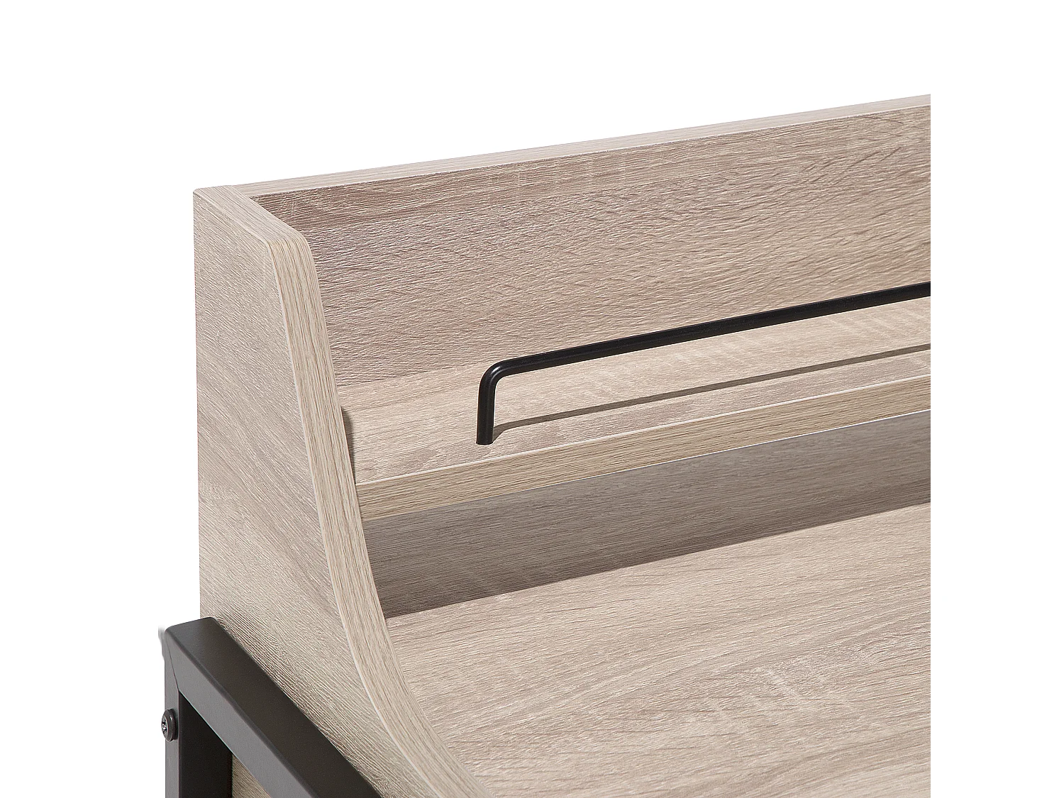 Schreibtisch Jugendschreibtisch hellbraun 73 x 48 cm mit 2 Schubladen Broxton