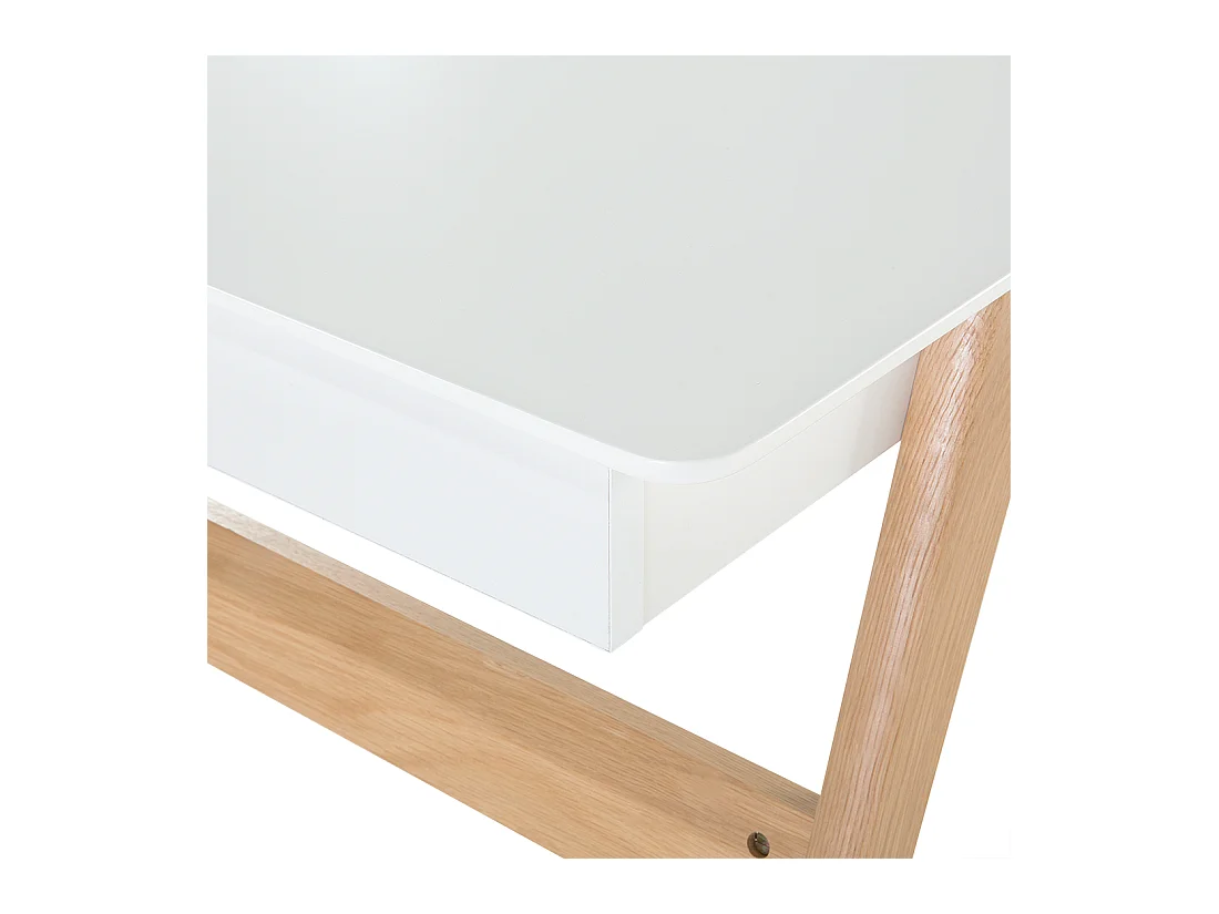 Escritorio SHESLAY Blanco 120 cm 70 cm con almacenaje