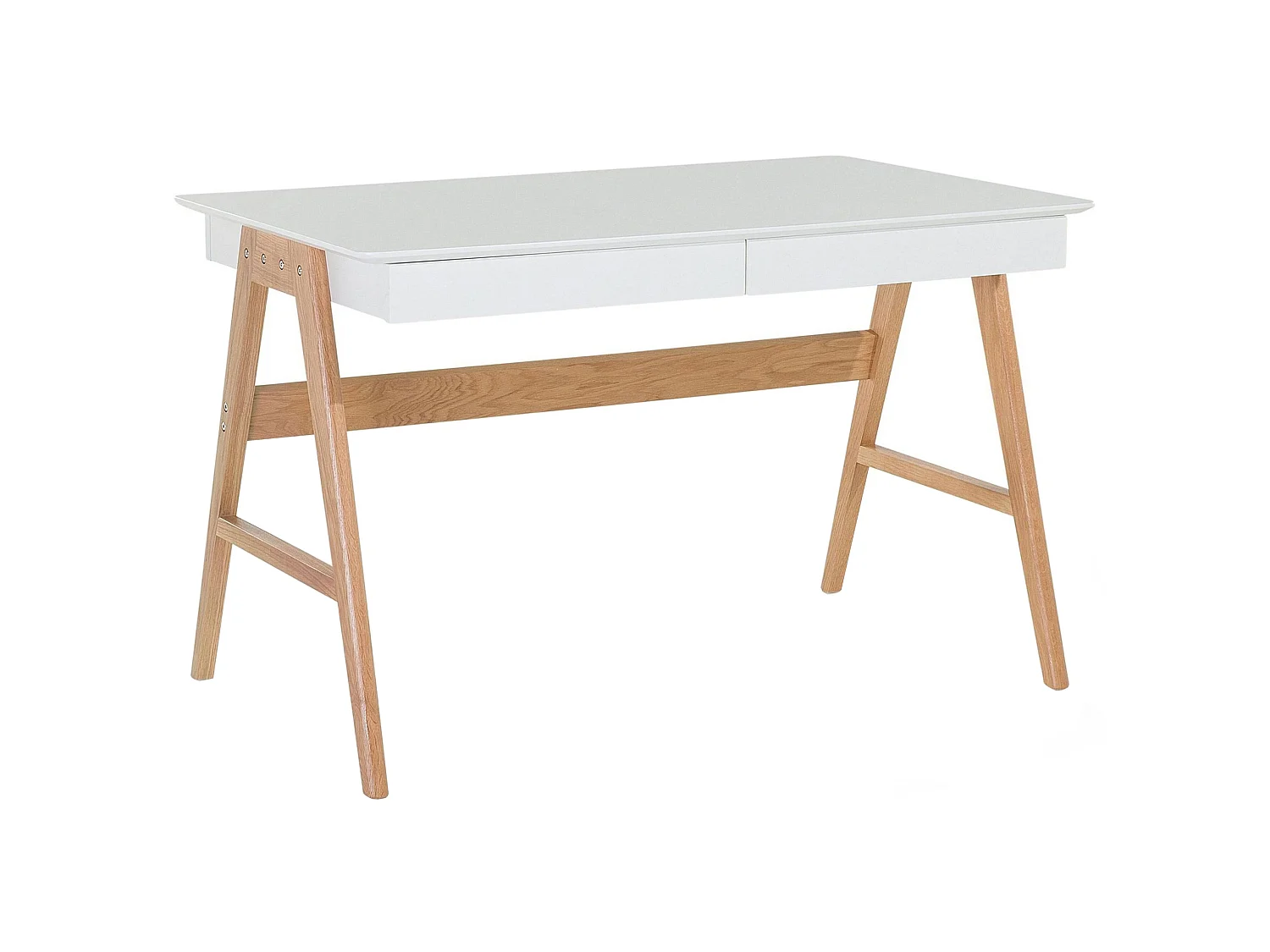 Schreibtisch SHESLAY Weiss 120 cm 70 cm mit Stauraum